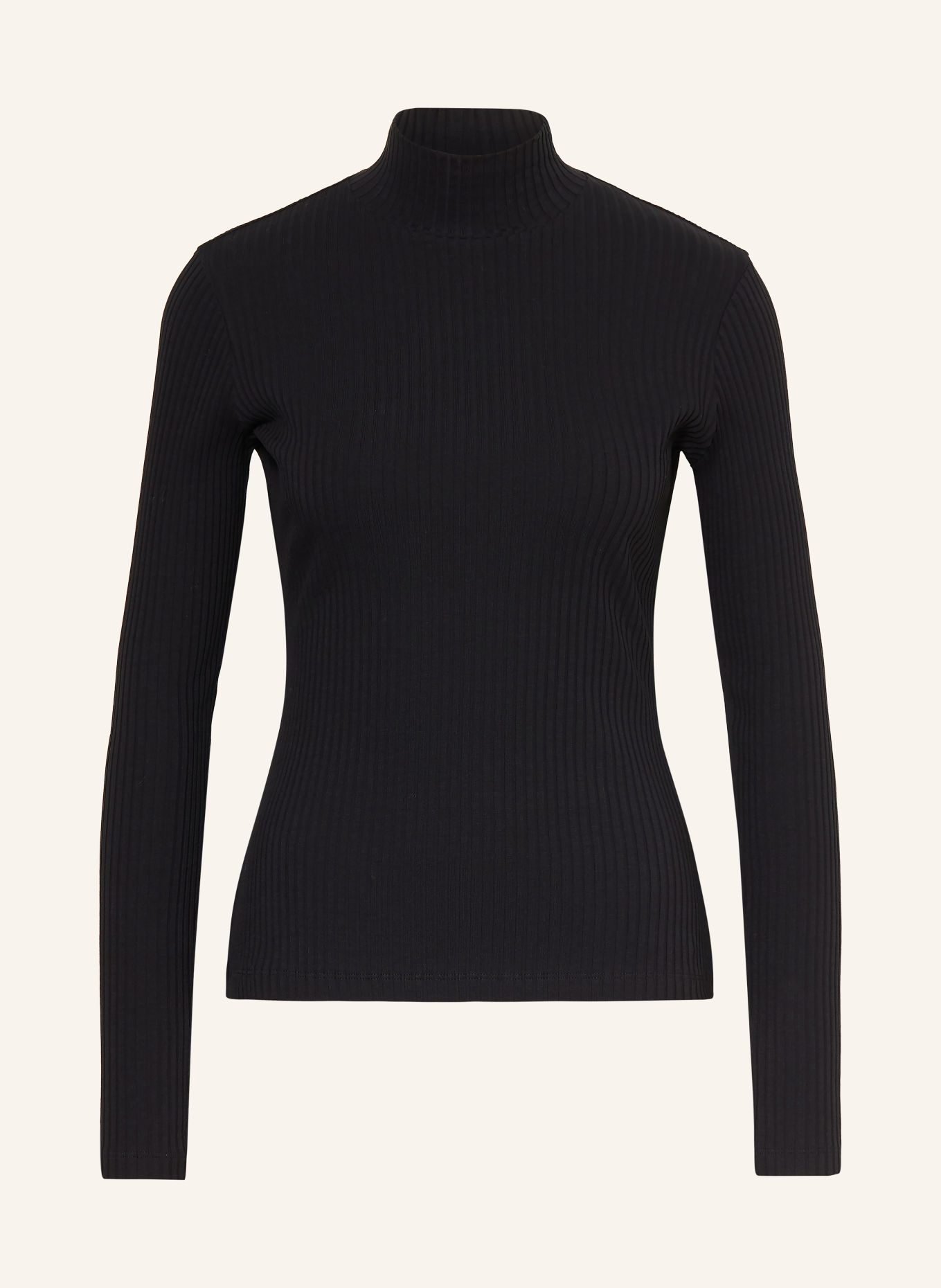 HUGO Longsleeve DRIZA: SCHWARZ
