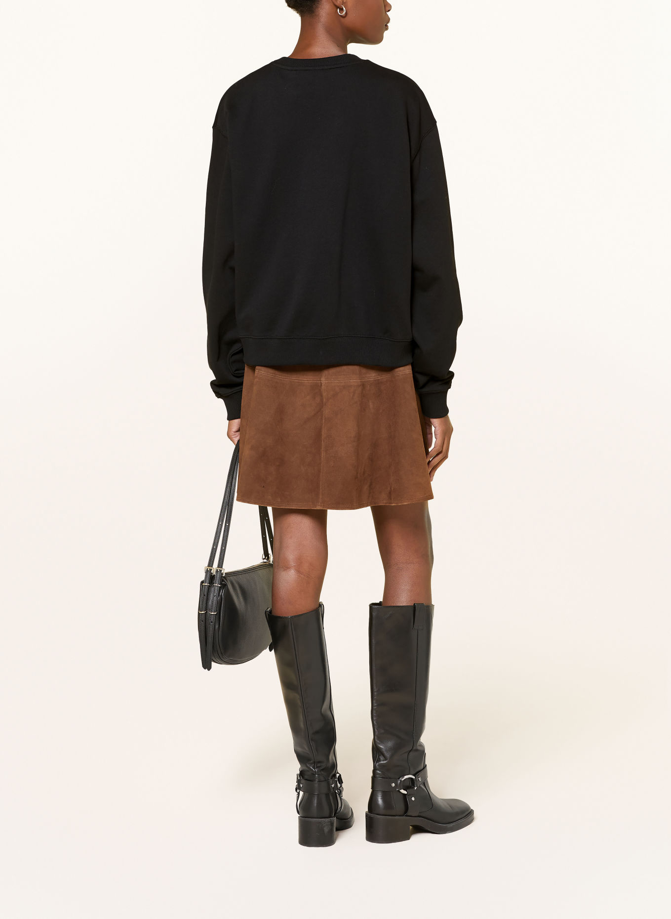HUGO Sweatshirt DEROXINA: SCHWARZ