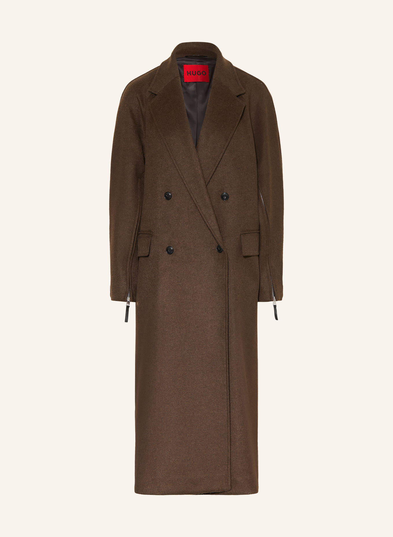HUGO Mantel MALINI: MARRON FONCÉ