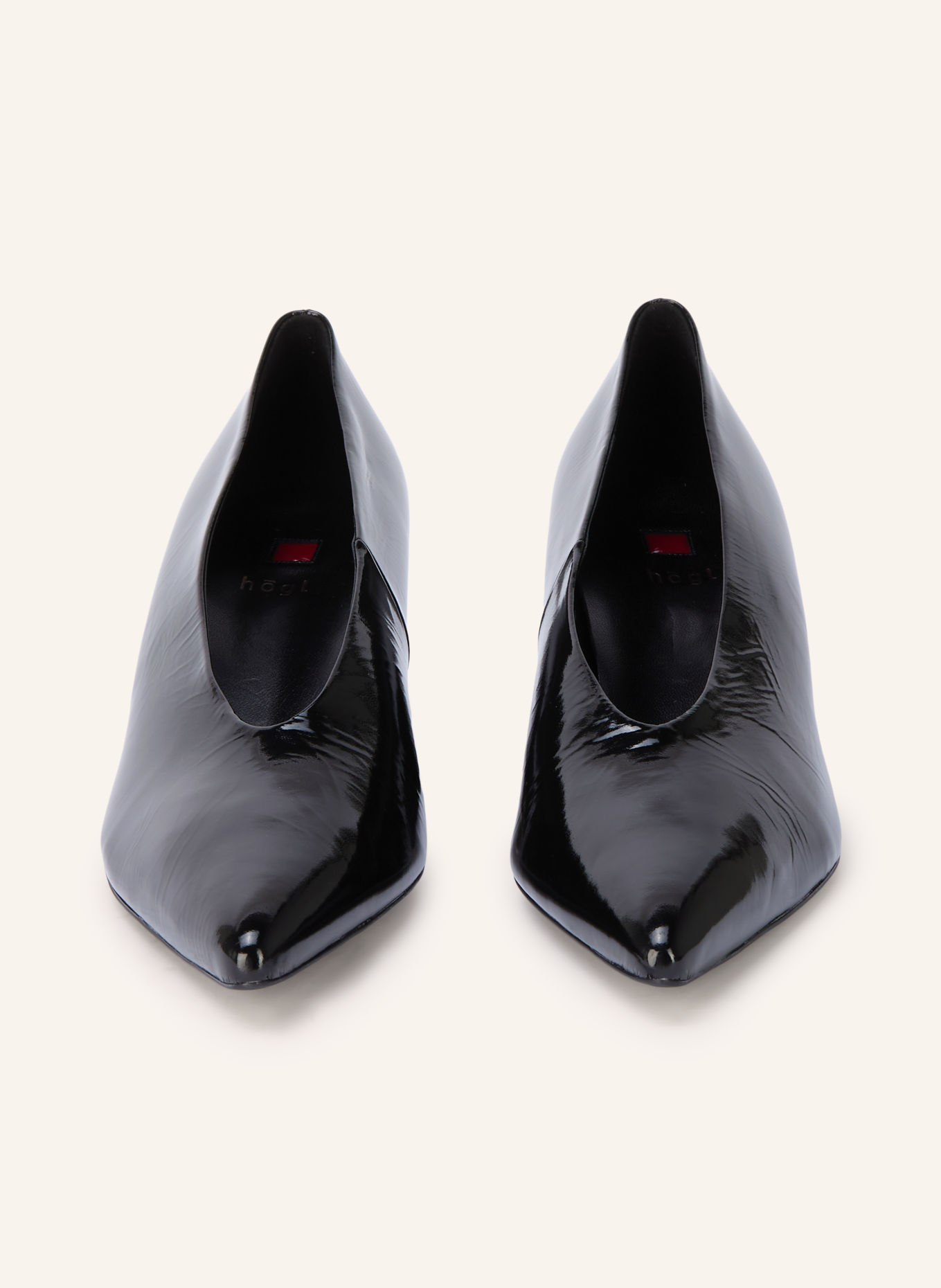 Högl Escarpins en cuir verni: NOIR