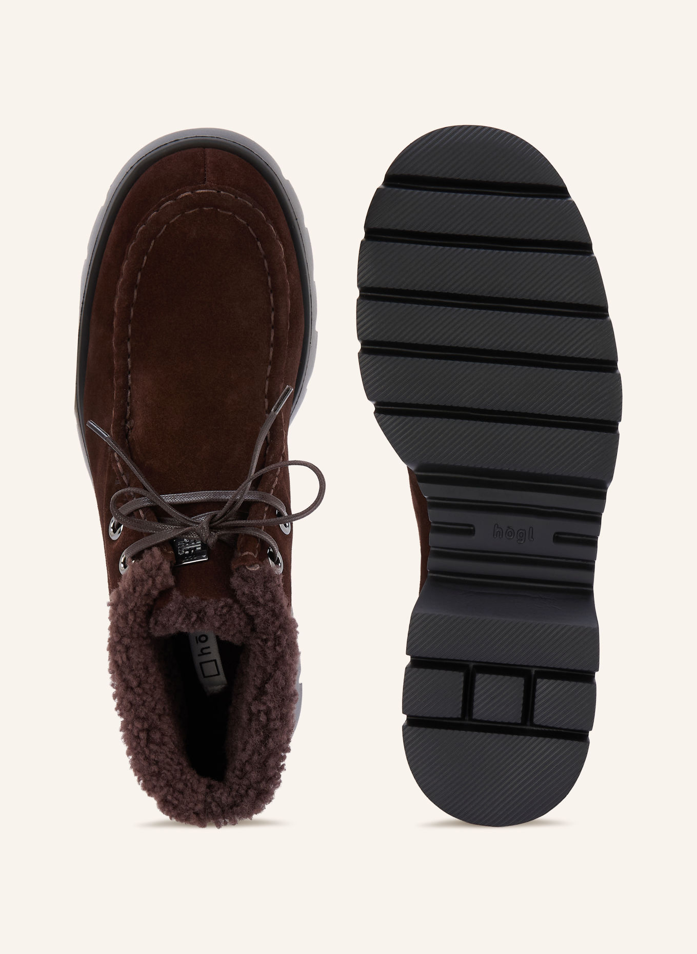 Högl Lace-up boots: DARK BROWN