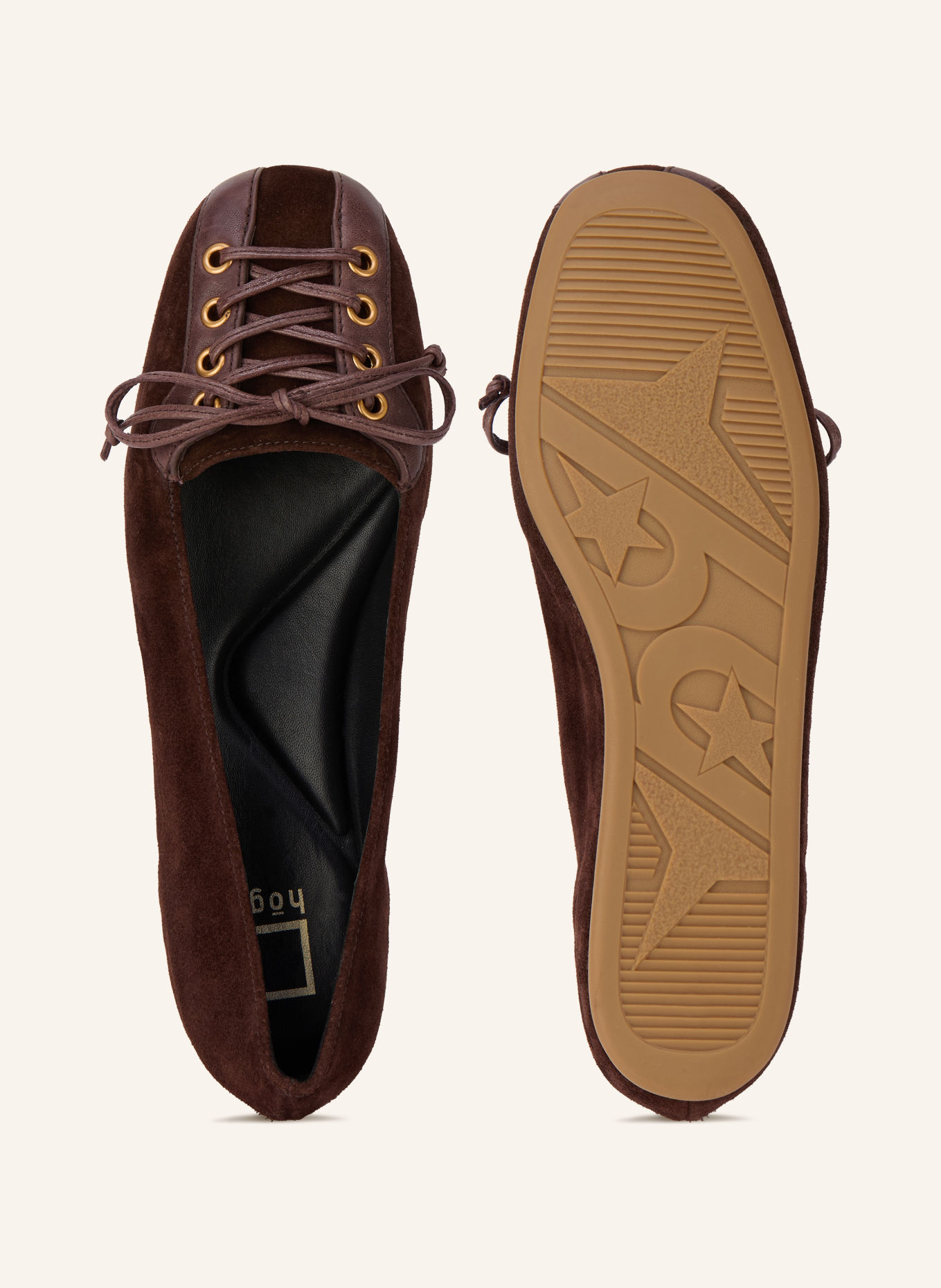 Högl Ballerines JENNA: MARRON FONCÉ