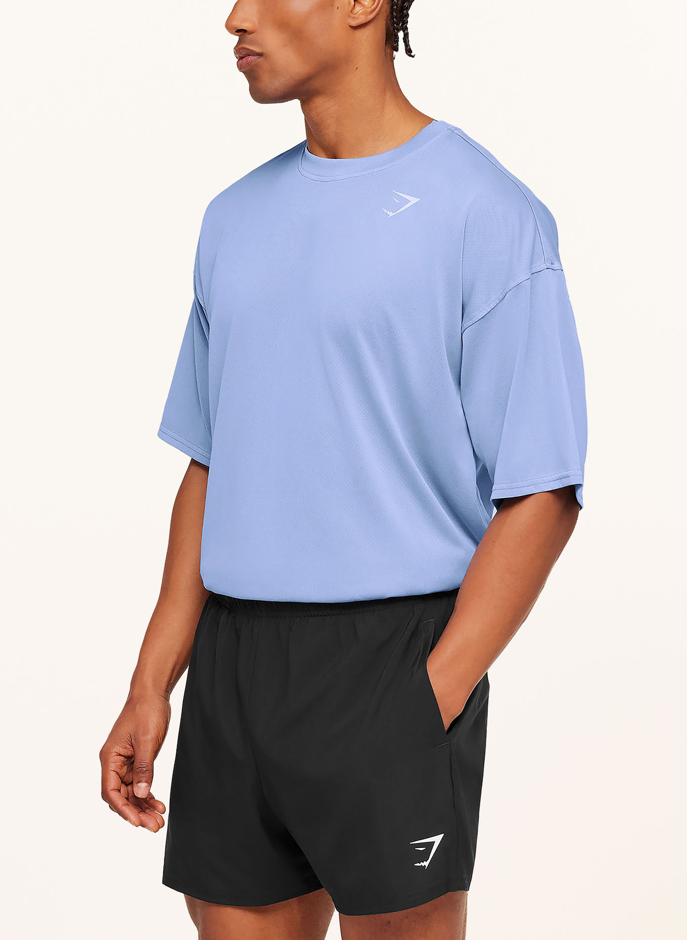GYMSHARK Funktionsshirt WASHED PASTELS: HELLBLAU
