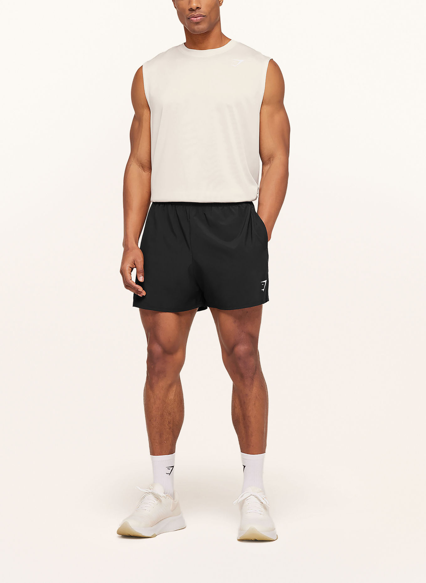 GYMSHARK Tanktop WASHED PASTELS: ECRU