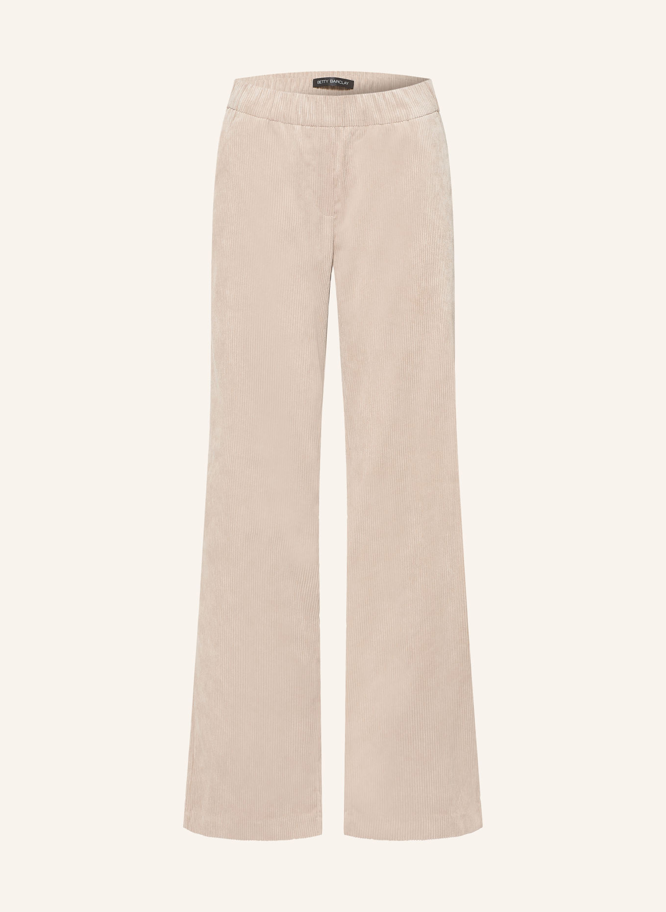 Betty Barclay Corduroy wide-leg trousers: BEIGE