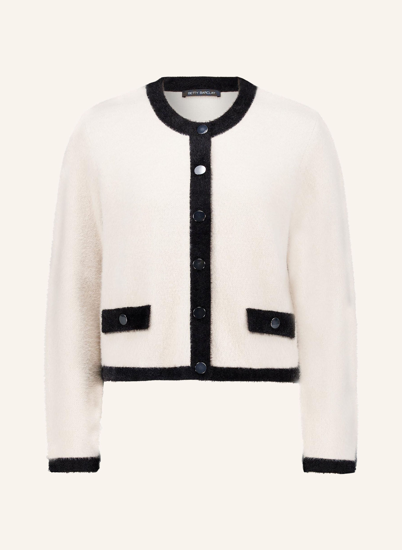 Betty Barclay Vest: ECRU / ZWART