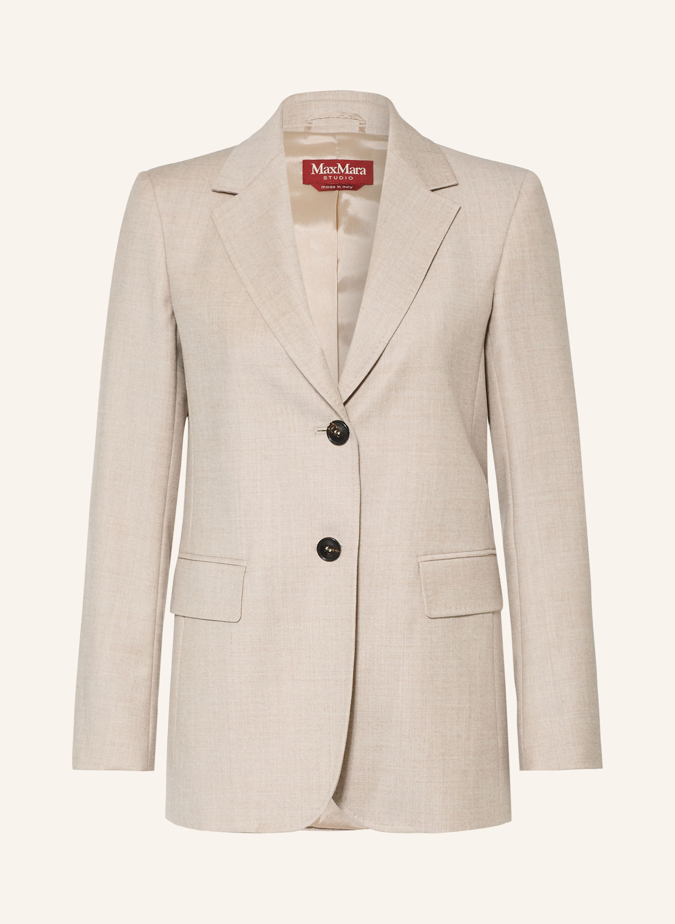Max Mara STUDIO Blazer EDITO i flanell: BEIGE