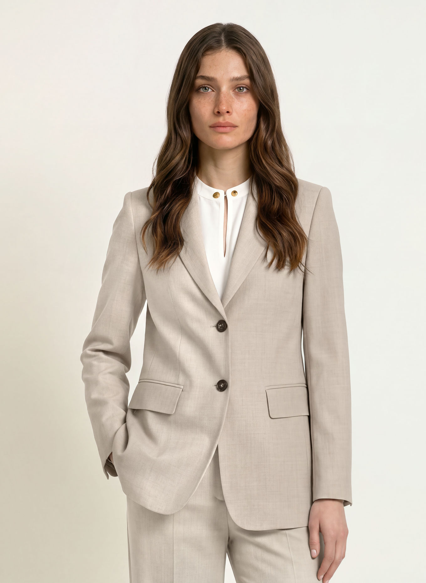 Max Mara STUDIO Blazer EDITO i flanell: BEIGE