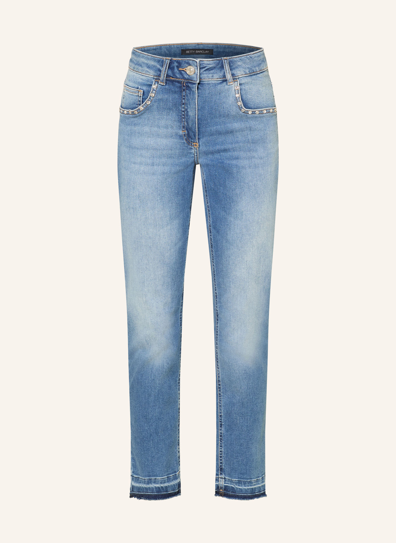 Betty Barclay Skinny jeans met sierstenen: 8619 Middle Blue Denim