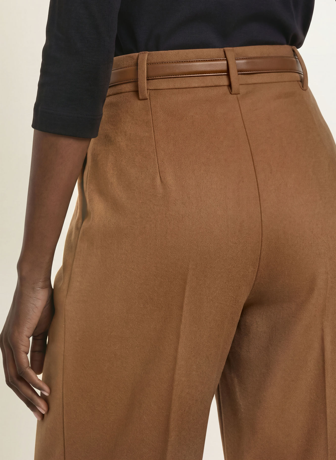 Max Mara STUDIO Marlene-broek COCCO: COGNAC