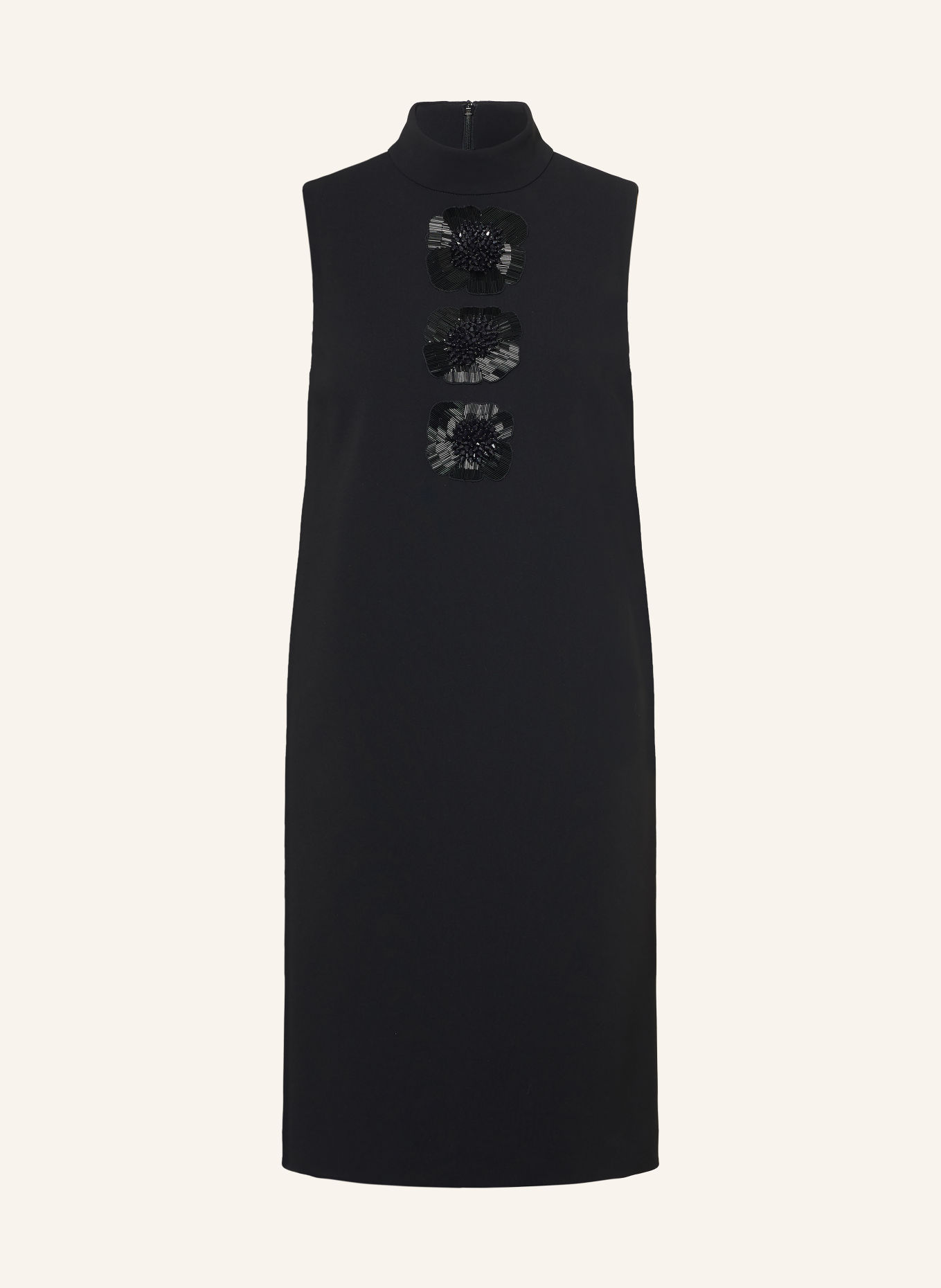 Max Mara STUDIO Cocktailkleid BACINO mit Schmucksteinen: SCHWARZ
