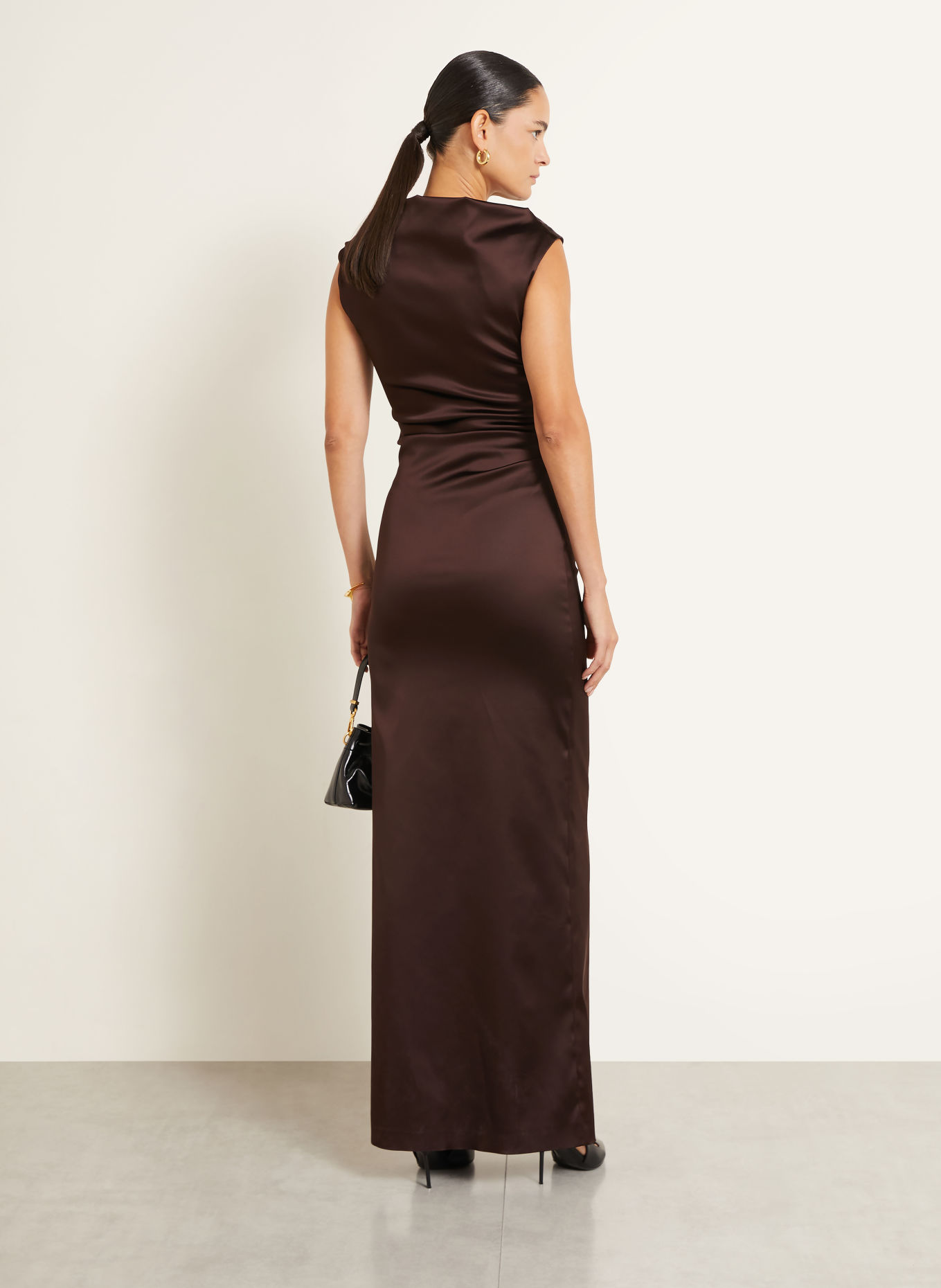 Max Mara Robe de soirée DREAM: MARRON FONCÉ
