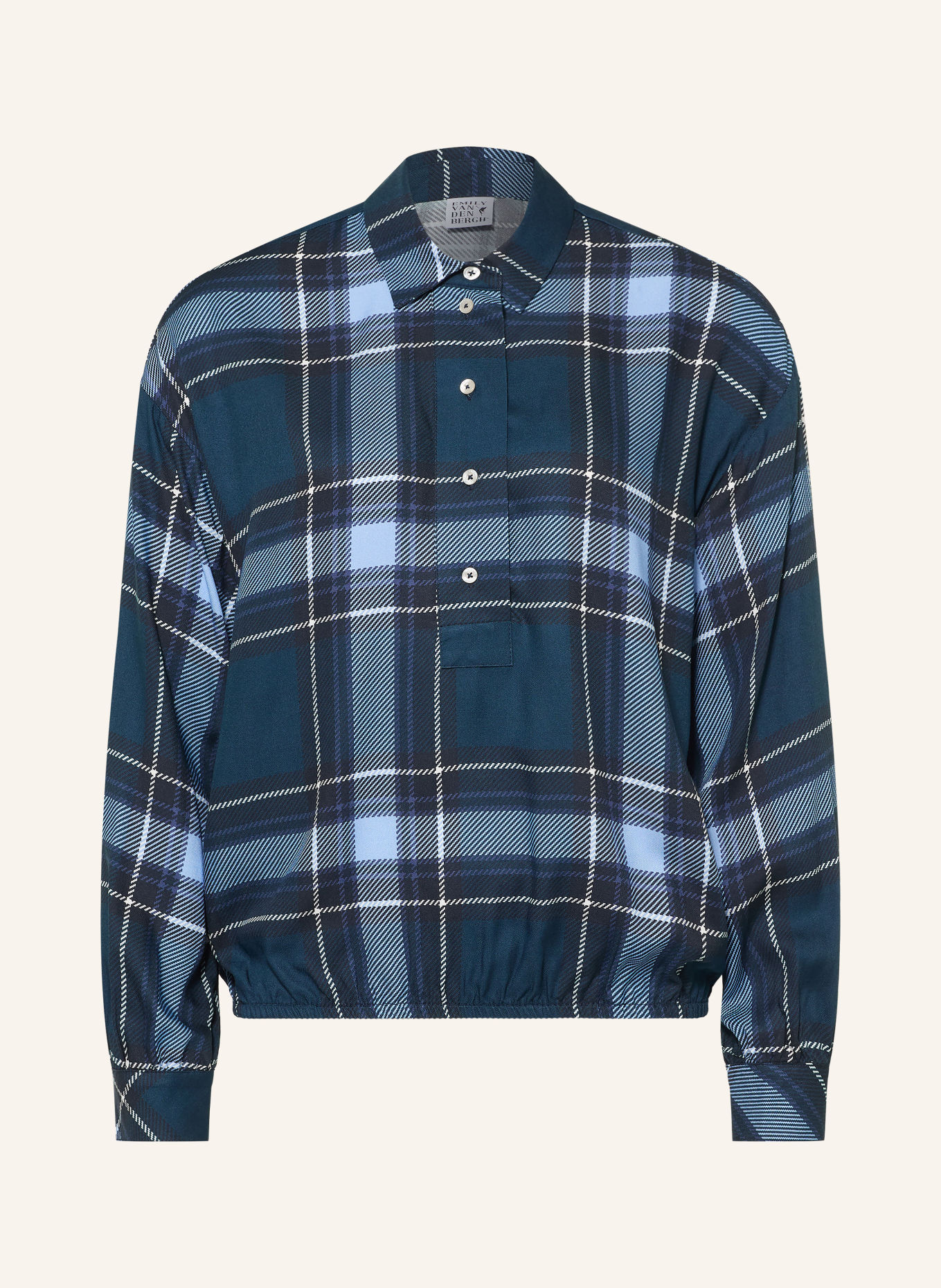 Emily VAN DEN BERGH Blusenshirt: DUNKELBLAU / HELLBLAU / WEISS