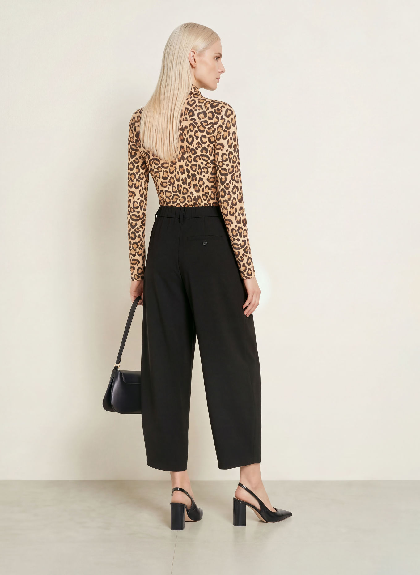 Emily VAN DEN BERGH Overhemdblouse: LICHTBRUIN / BRUIN / ZWART