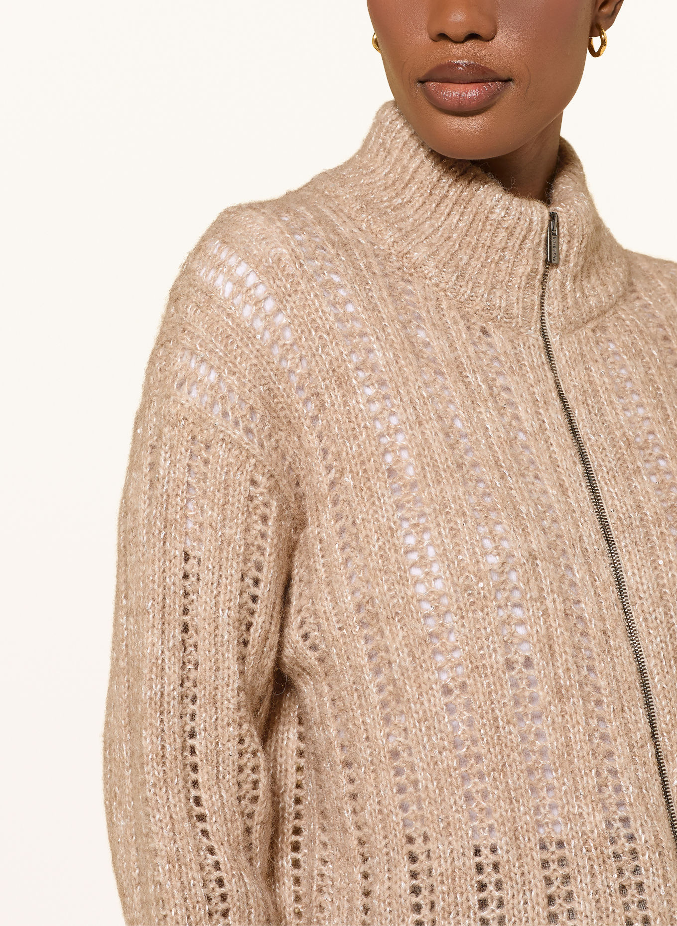 PESERICO Strickjacke: BEIGE