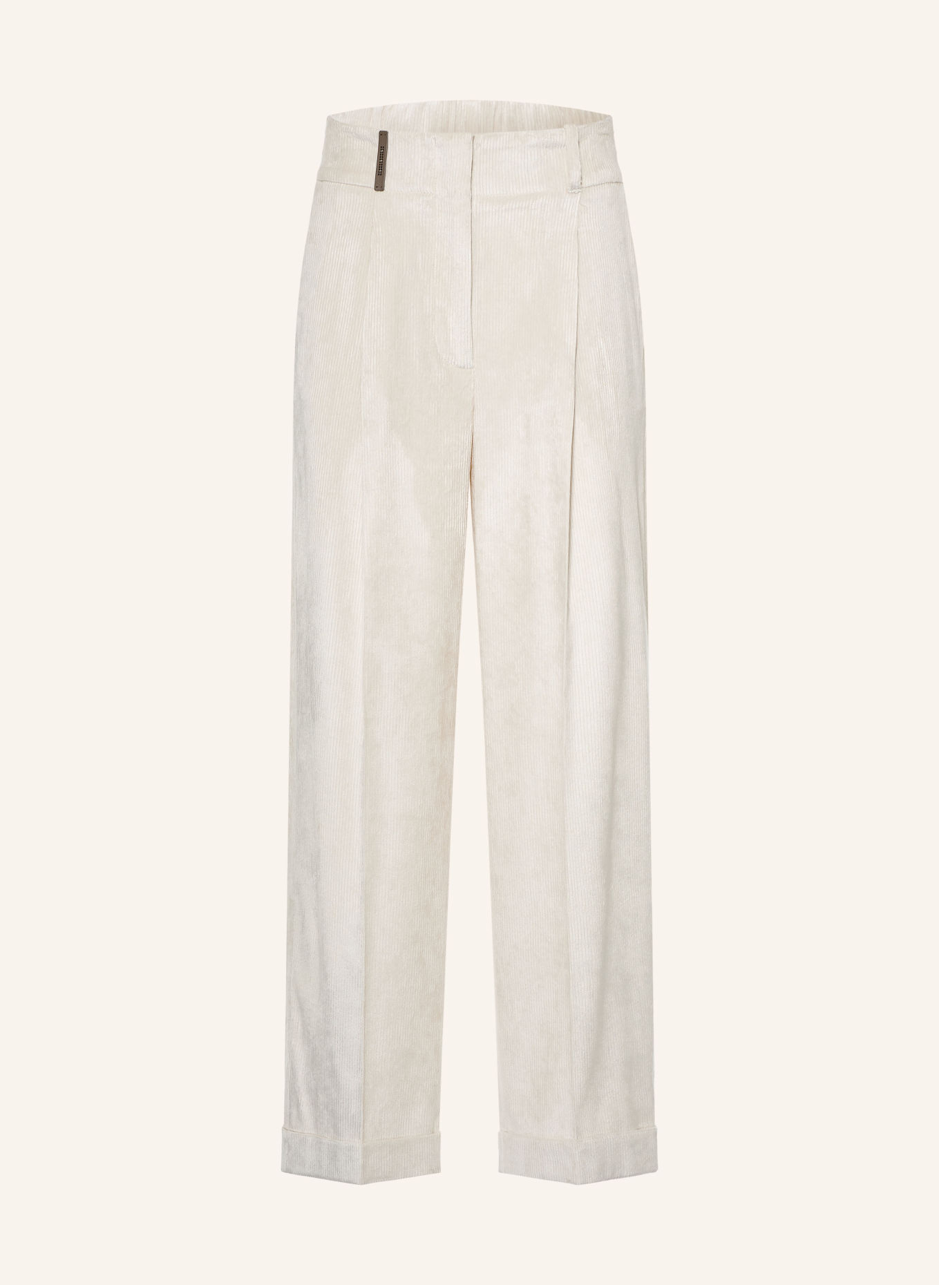 PESERICO Cord-Culotte: 242 Ethereal Beige