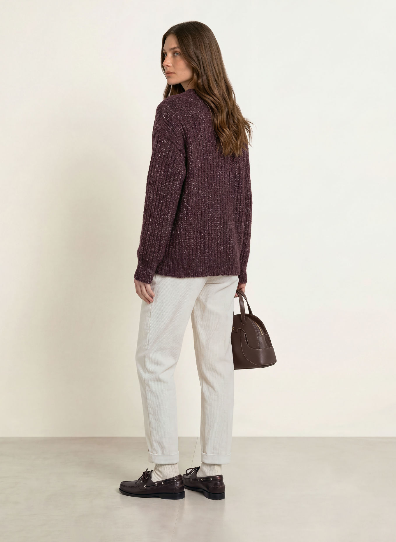 PESERICO Cord-Culotte: 242 Ethereal Beige