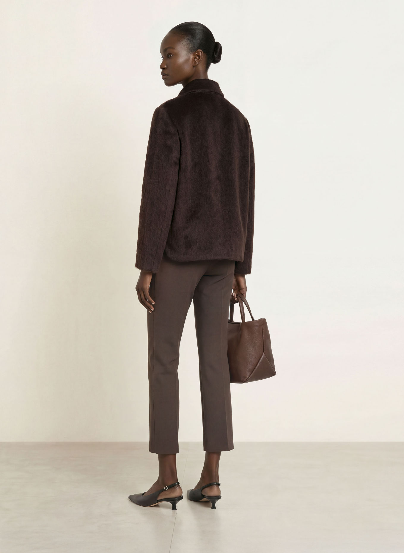 PESERICO Broek: MARRON FONCÉ