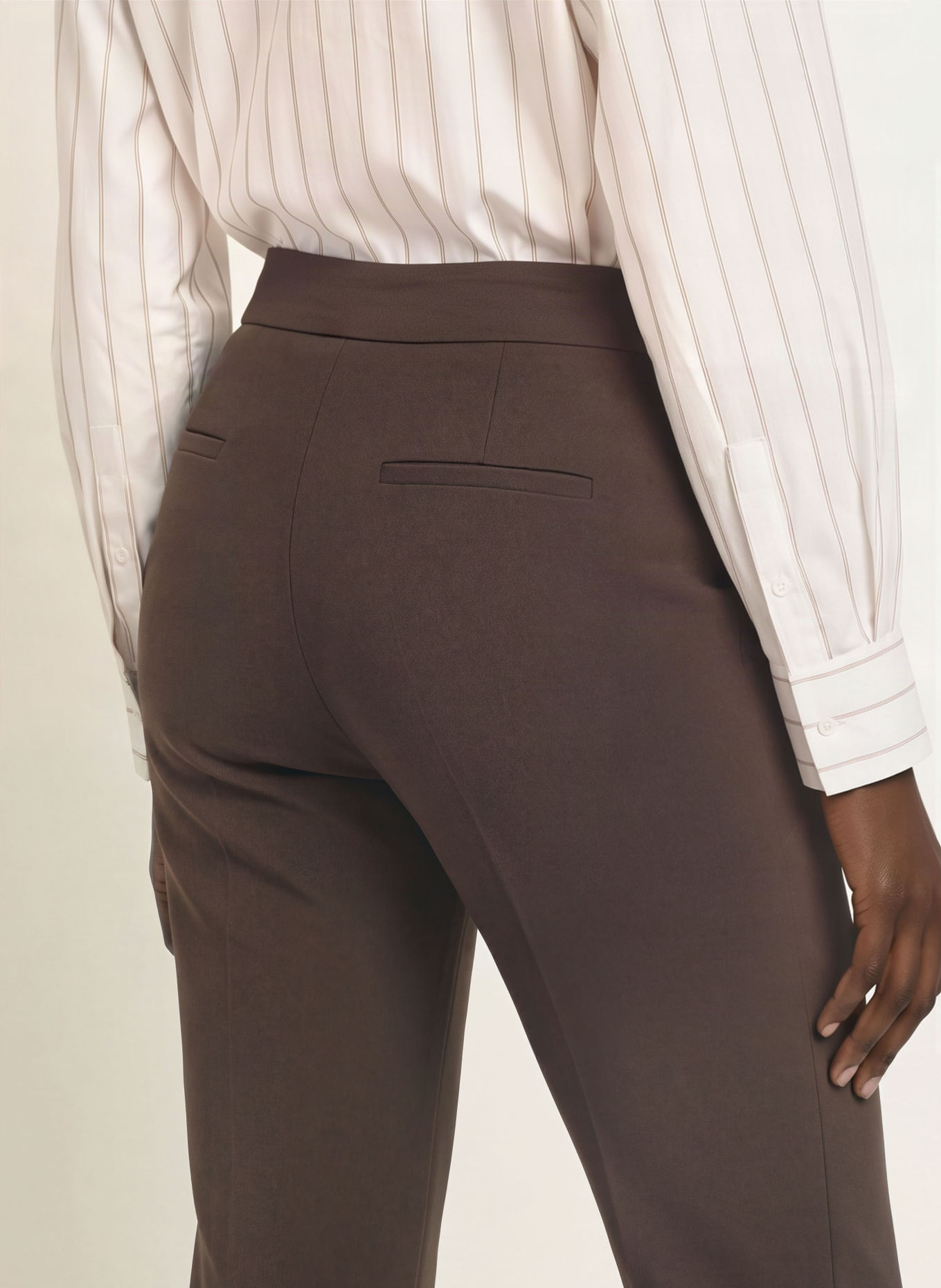 PESERICO Broek: MARRON FONCÉ