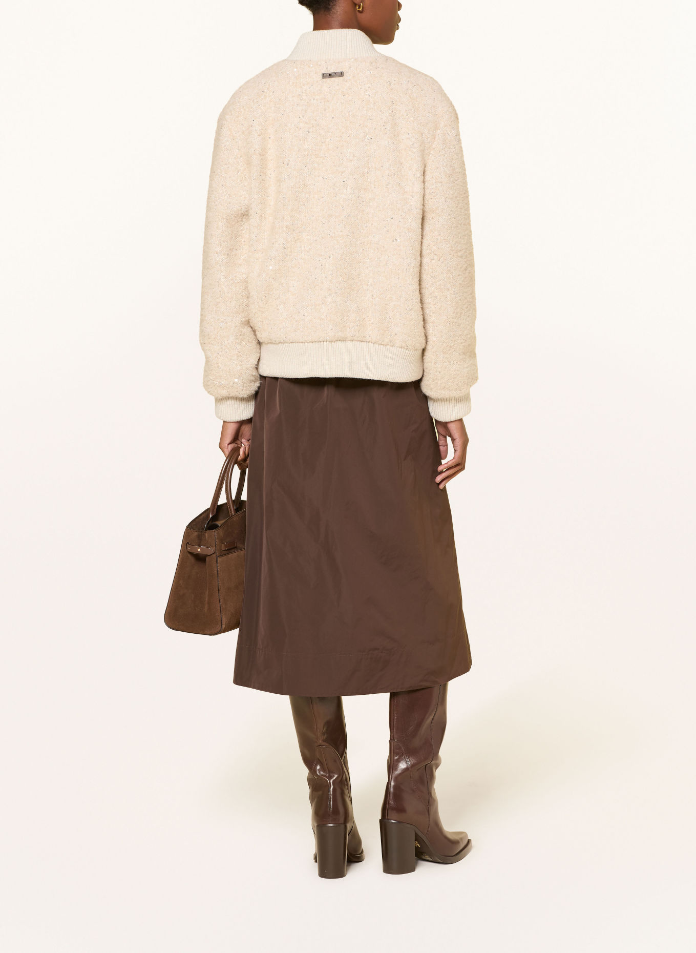 PESERICO Jupe: MARRON FONCÉ