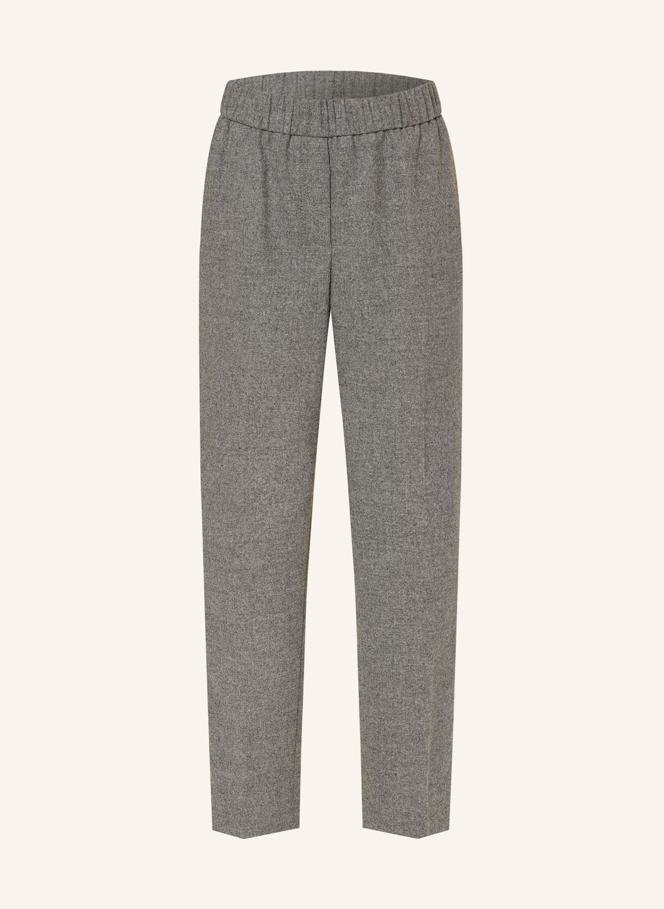 PESERICO Flanellen Culotte met sierstenen: GRIJS
