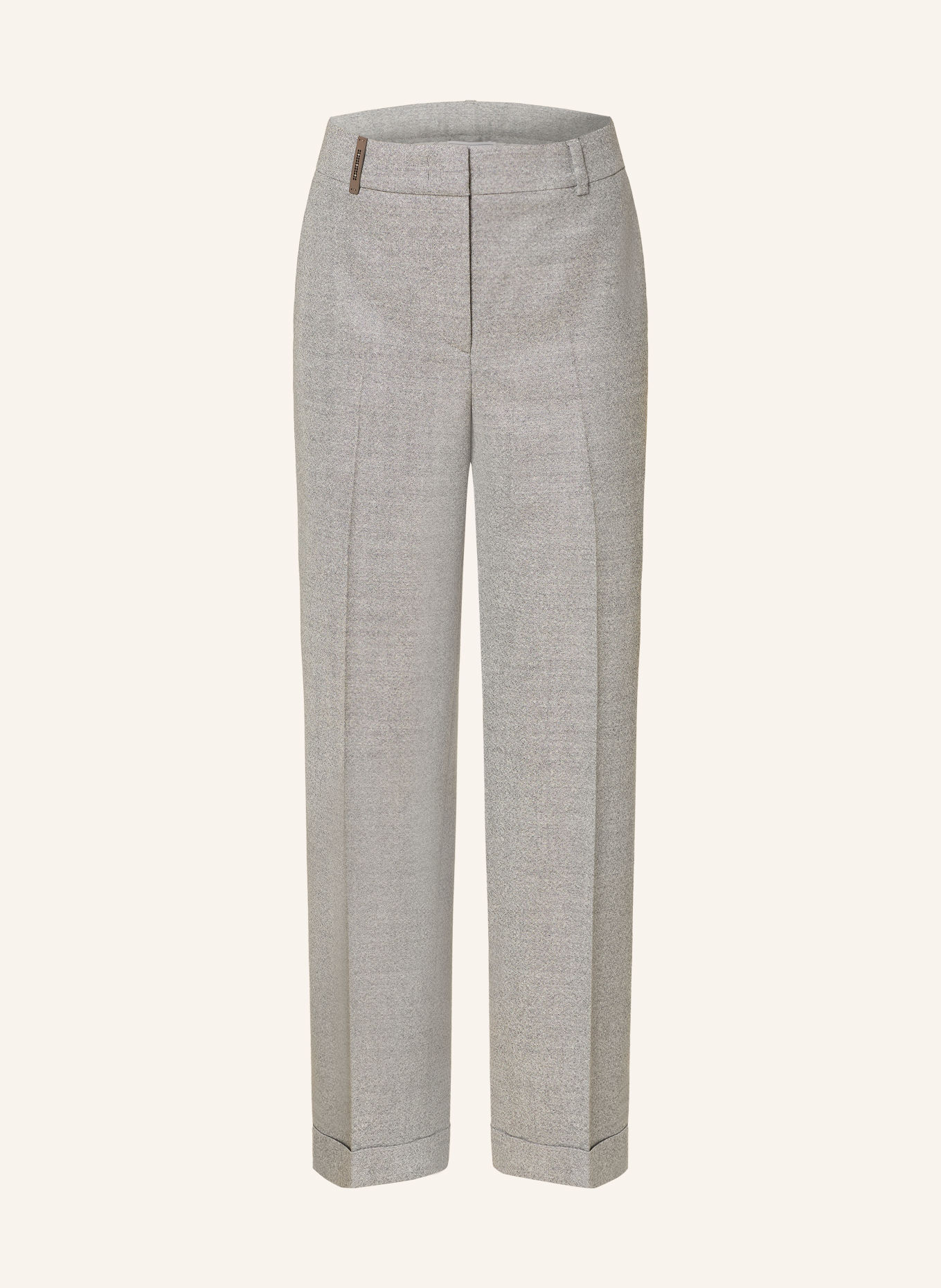 PESERICO Hose mit Schmucksteinen: GRAU