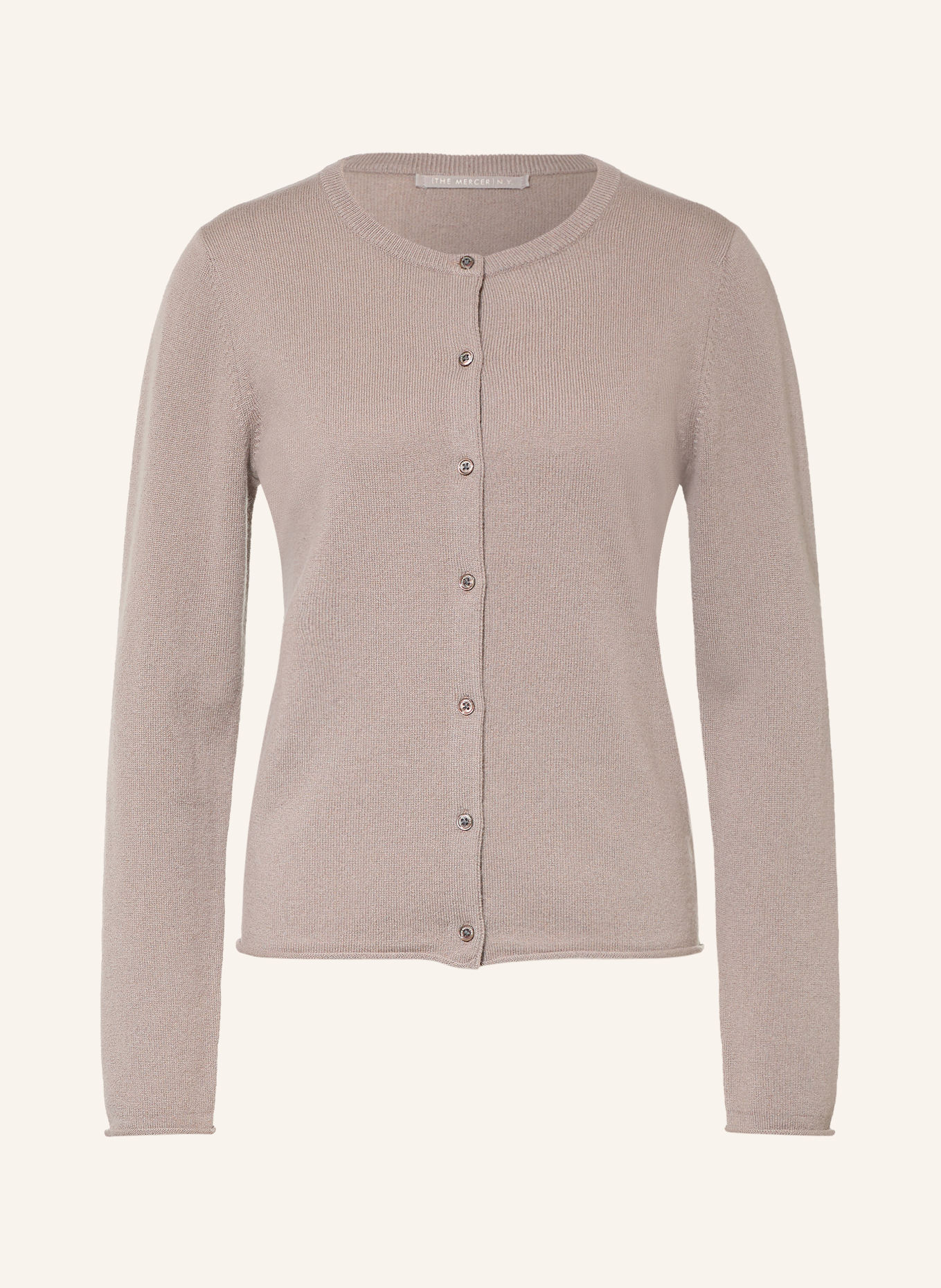 (THE MERCER) N.Y. Cashmere Cardigan: TAUPE
