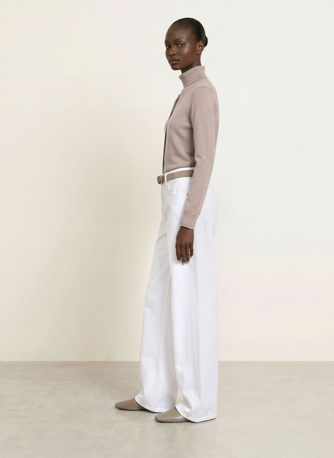 (THE MERCER) N.Y. Cashmere Cardigan: TAUPE