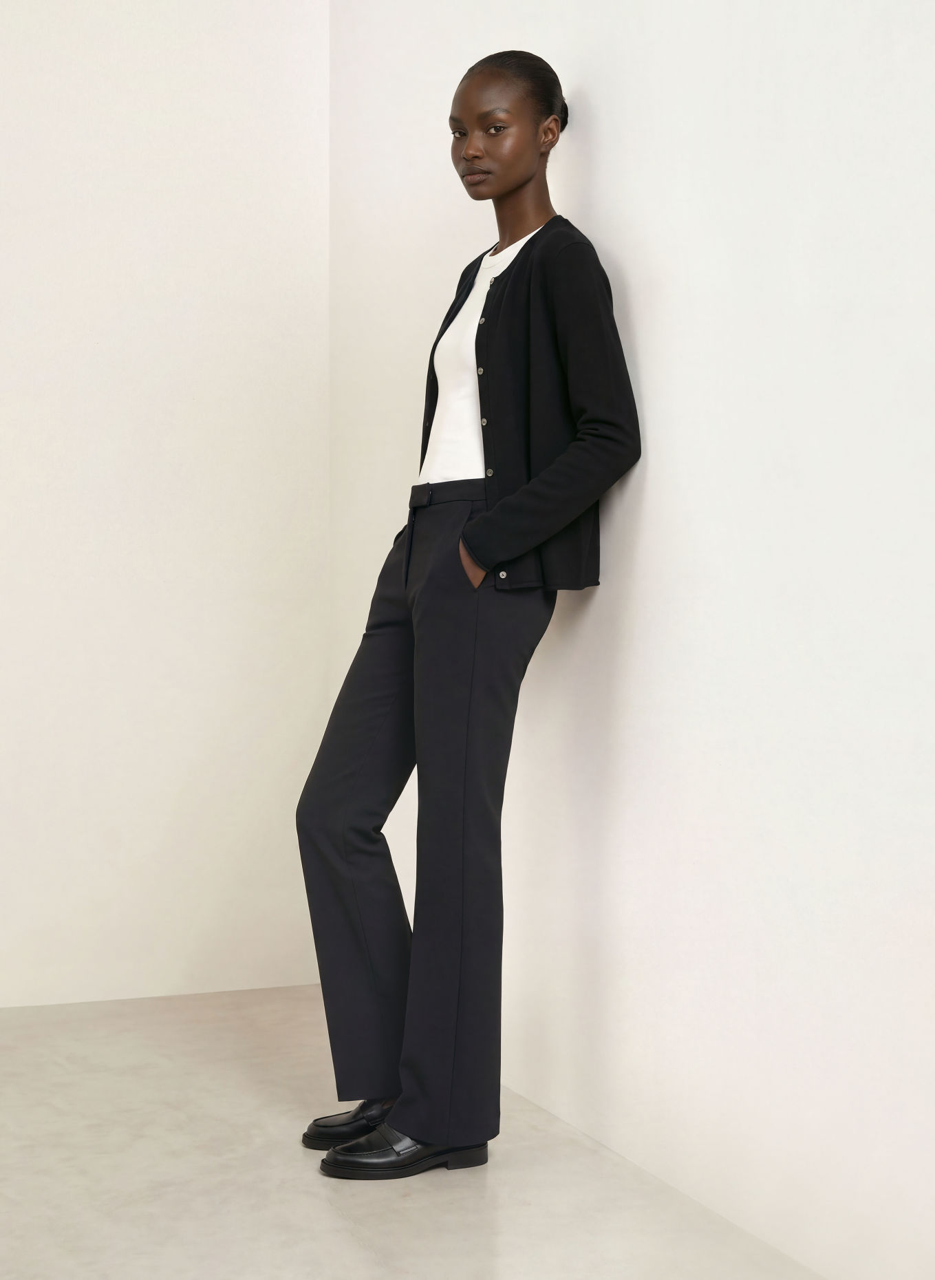 (THE MERCER) N.Y. Strickjacke aus Cashmere: SCHWARZ