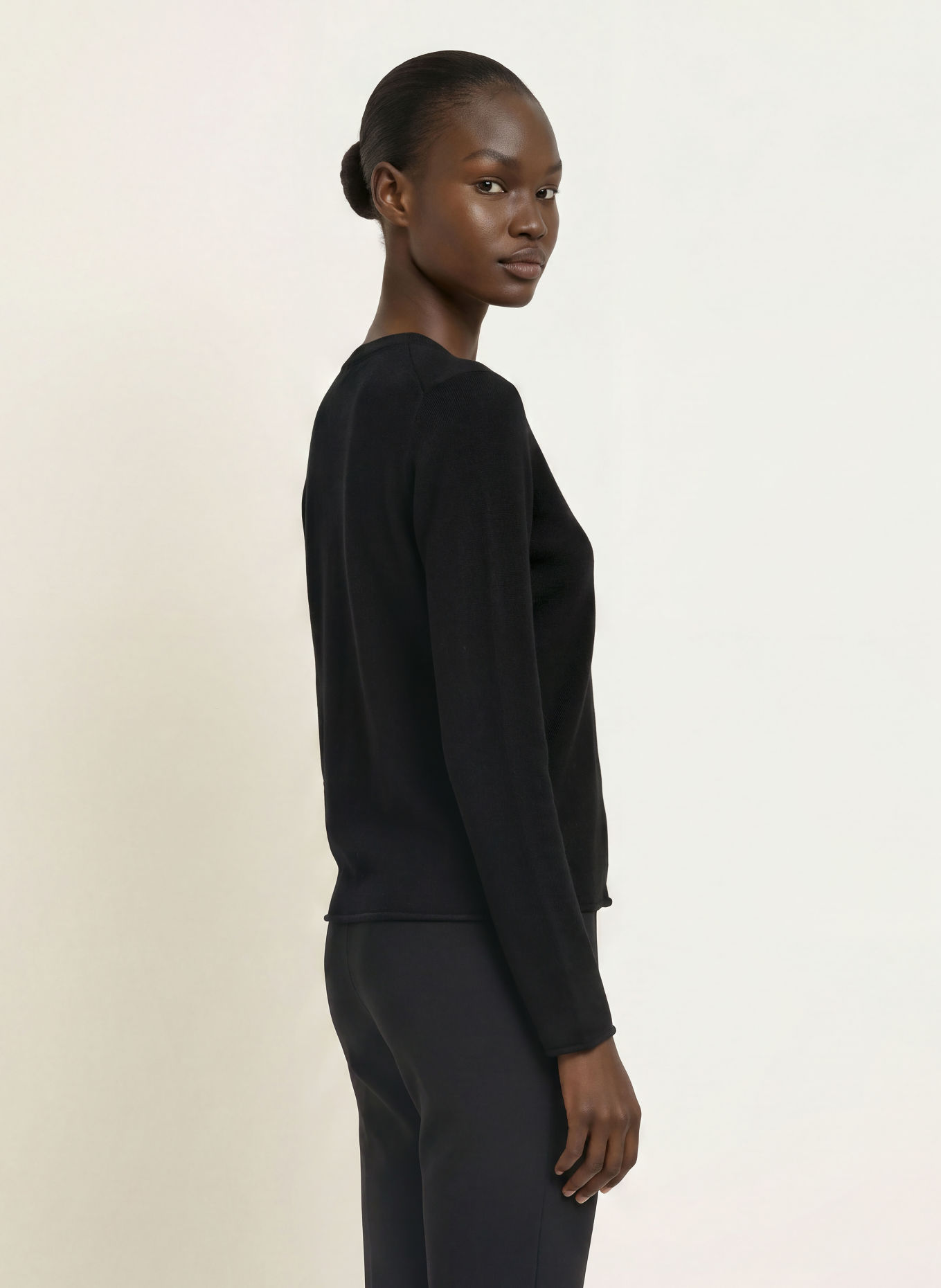 (THE MERCER) N.Y. Strickjacke aus Cashmere: SCHWARZ