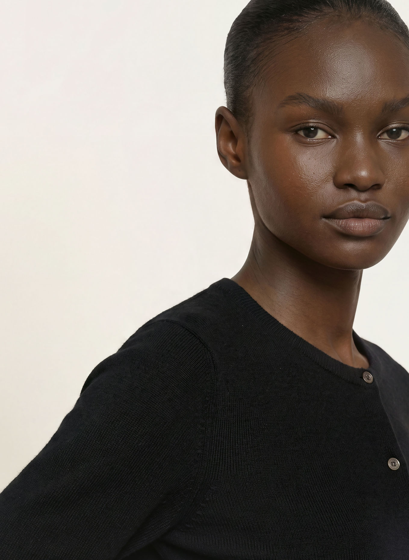 (THE MERCER) N.Y. Strickjacke aus Cashmere: SCHWARZ