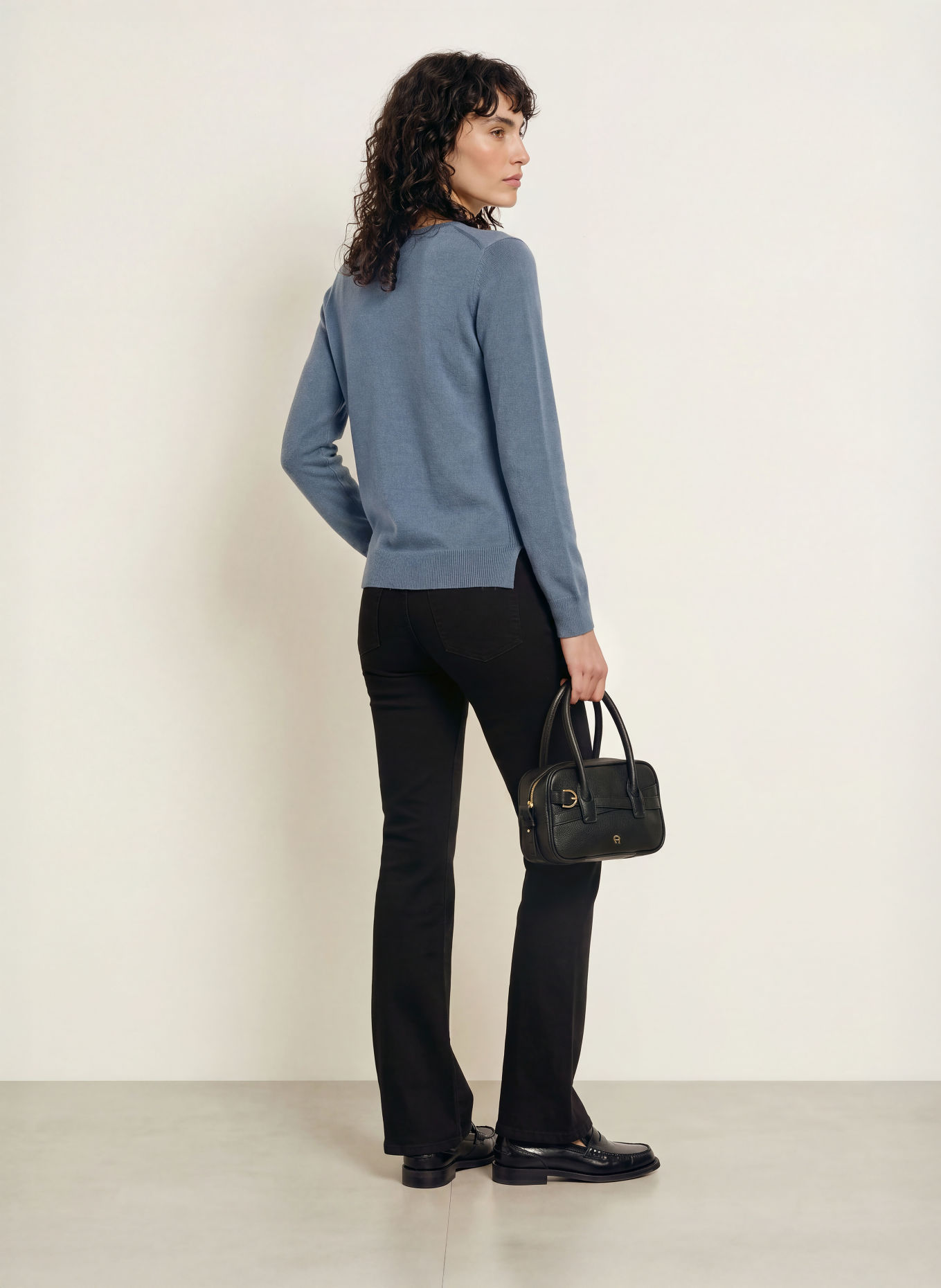 (THE MERCER) N.Y. Cashmere-Pullover: BLAUGRAU