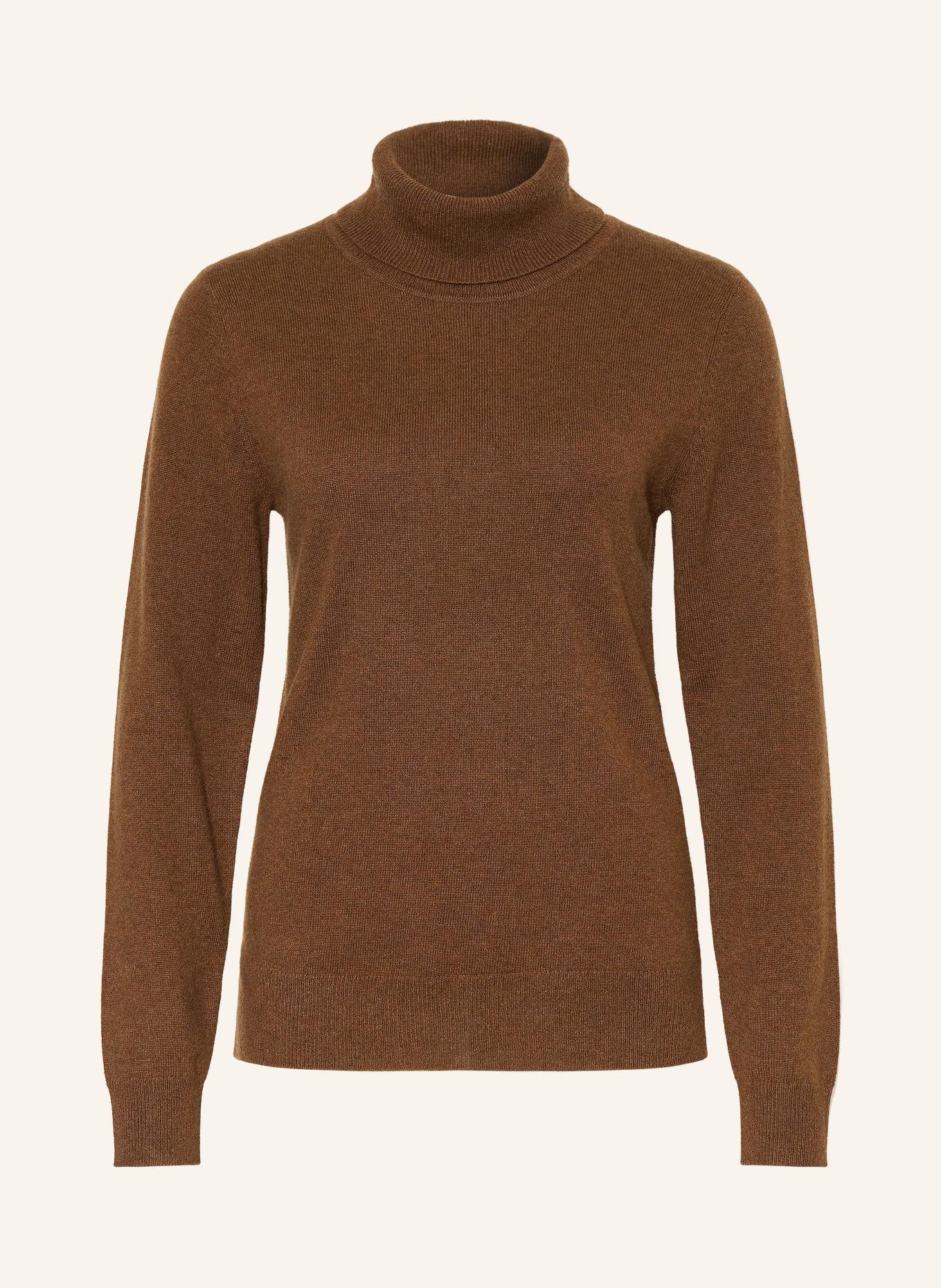 (THE MERCER) N.Y. Cashmere turtleneck sweater: BROWN