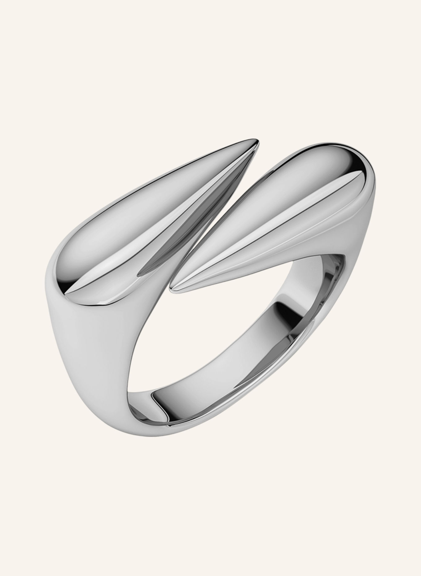 EDBLAD Ring PEAK SPIKE: SILBER
