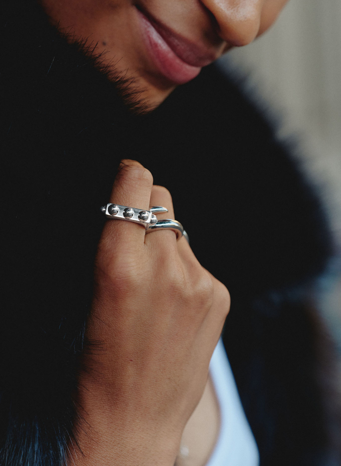 EDBLAD Ring STUD: SILVER