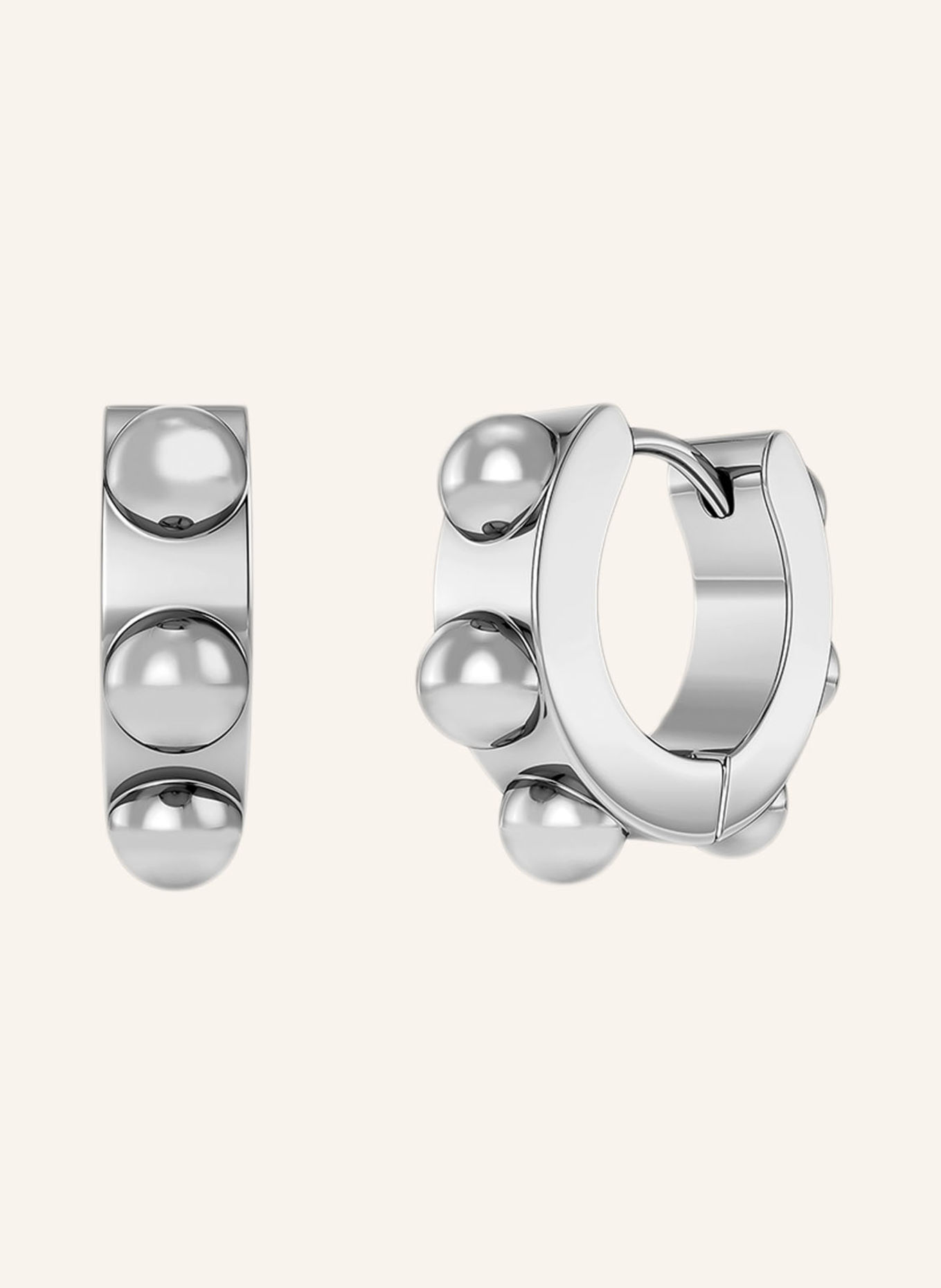 EDBLAD Creolen STUD mit Nieten: SILBER