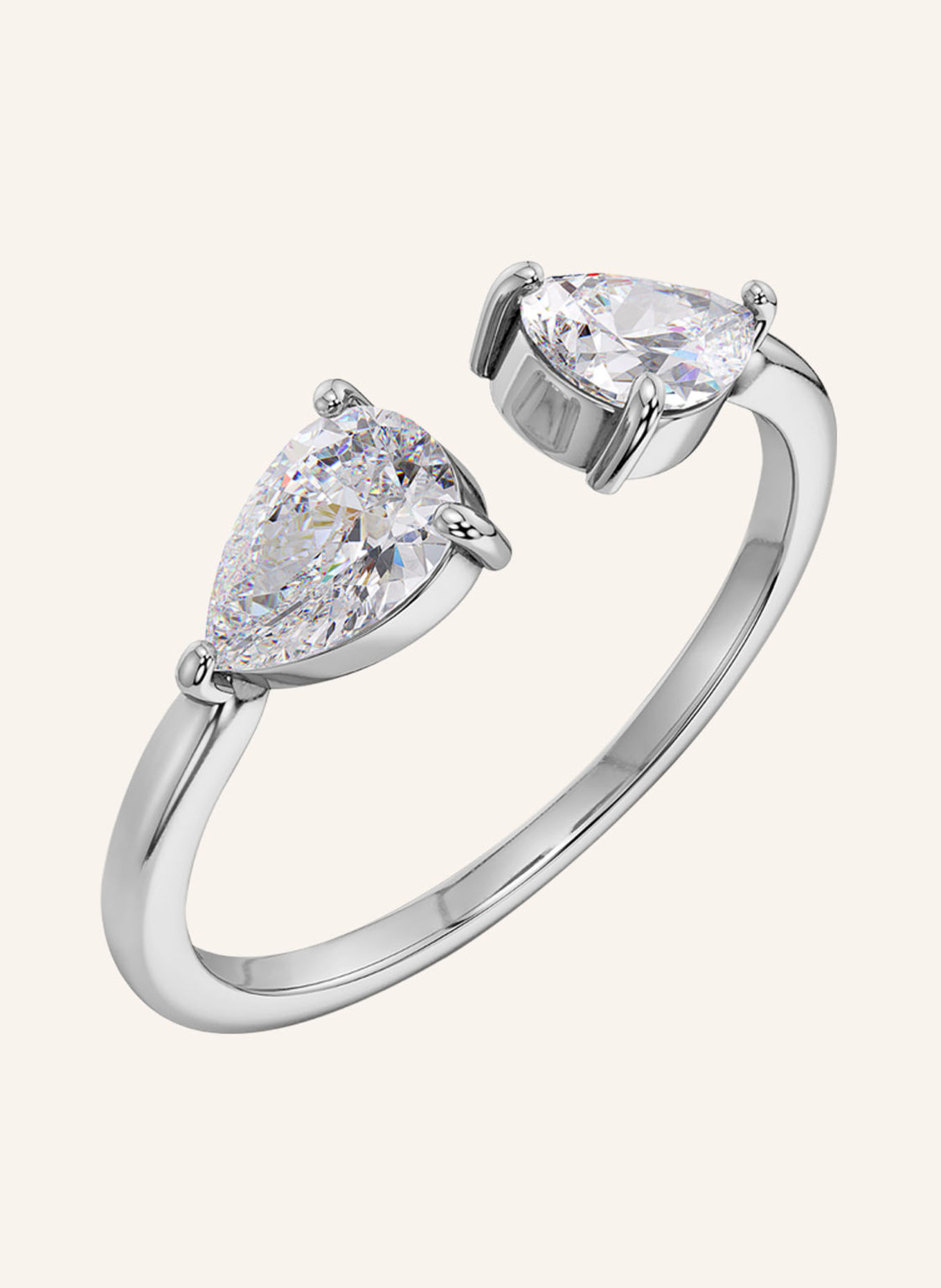 EDBLAD ARROW Ring: SILVER / WHITE