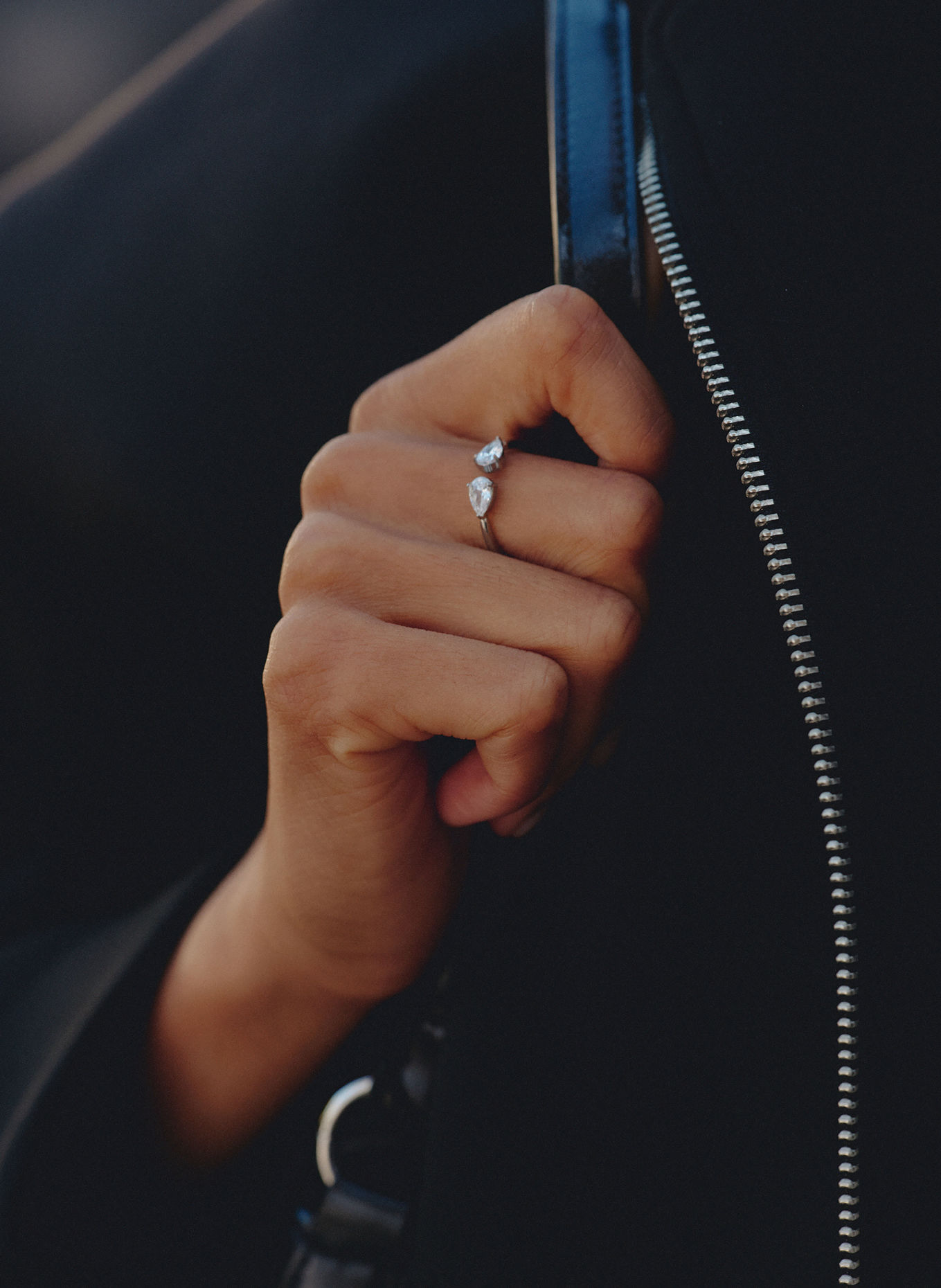 EDBLAD ARROW Ring: SILVER / WHITE