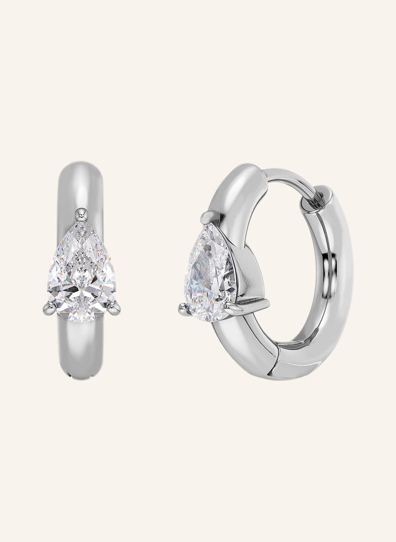 EDBLAD ARROW Hoop Earrings: SILVER