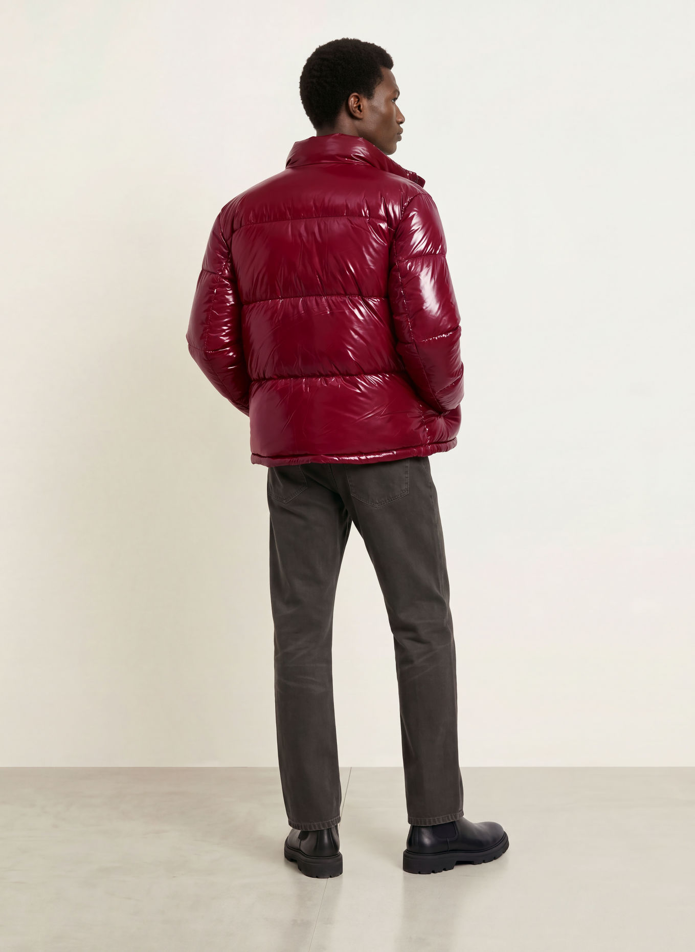 HUGO Gewatteerde jas BALTOS: DONKERROOD
