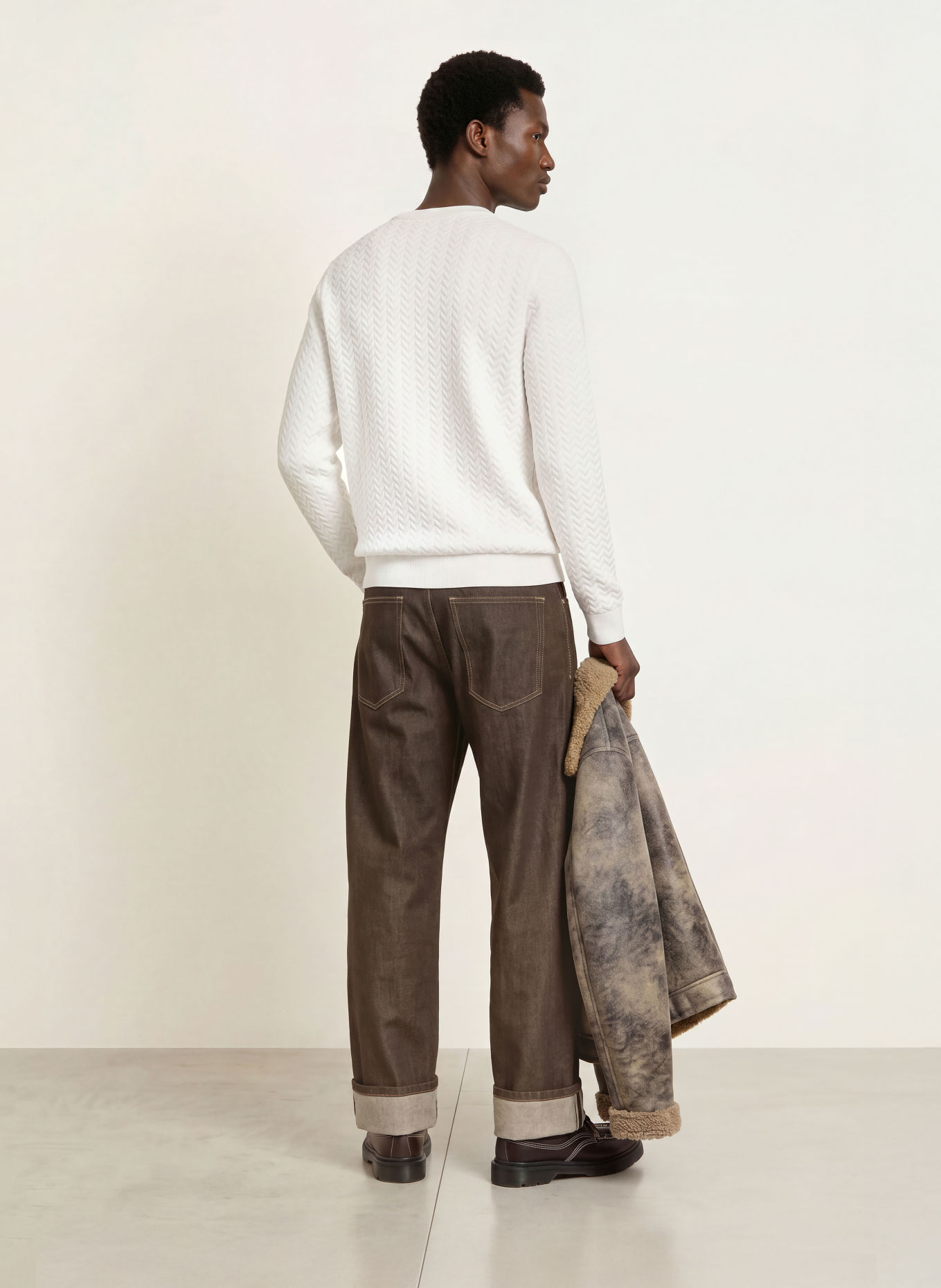 HUGO Pullover SIMOND: WEISS