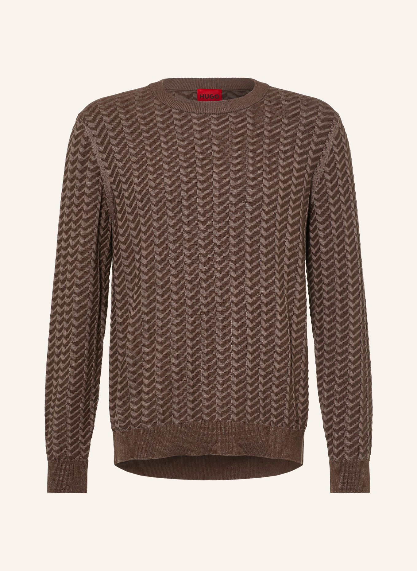 HUGO Pullover SIMOND: DUNKELBRAUN