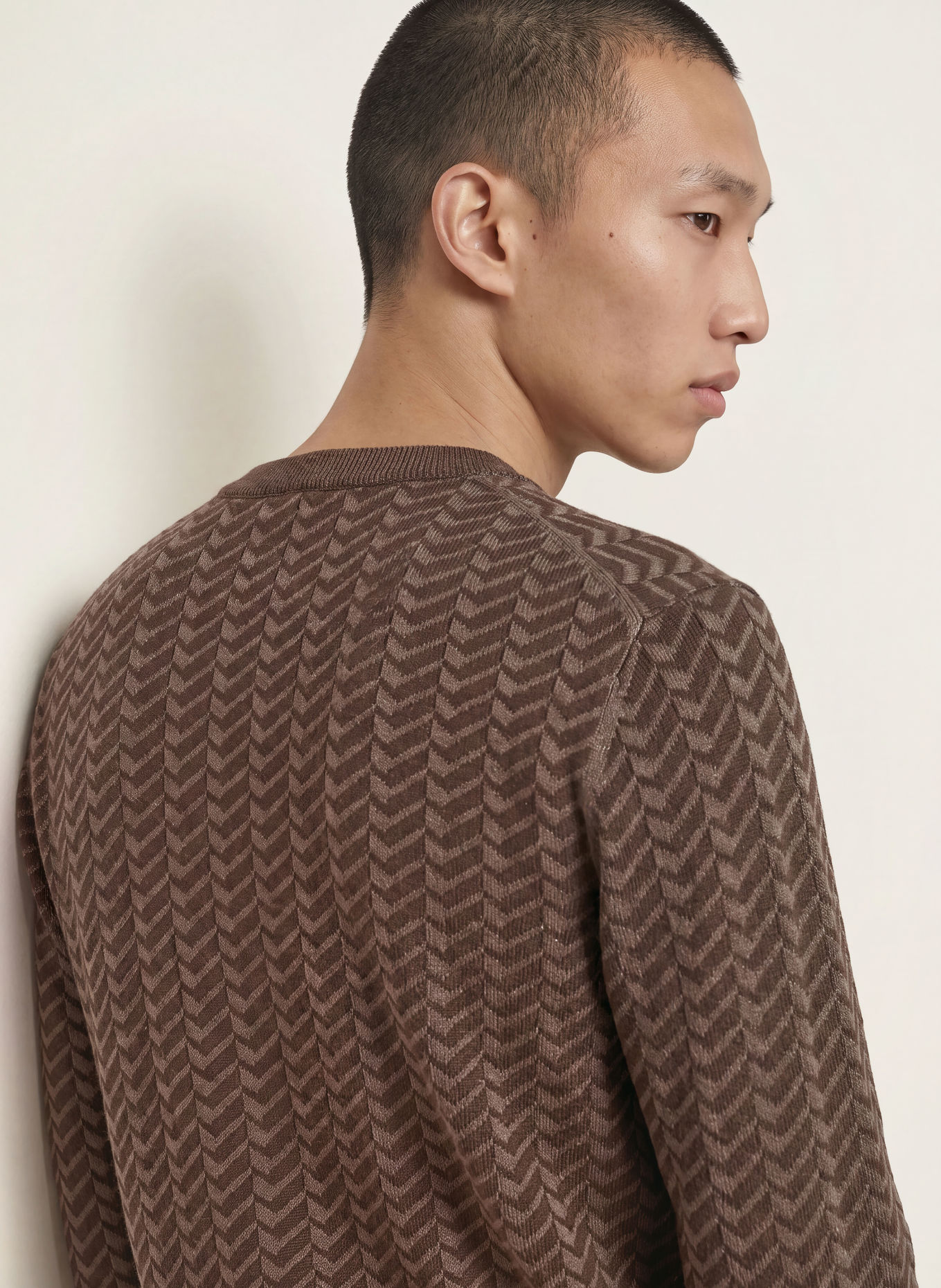 HUGO Pullover SIMOND: DUNKELBRAUN