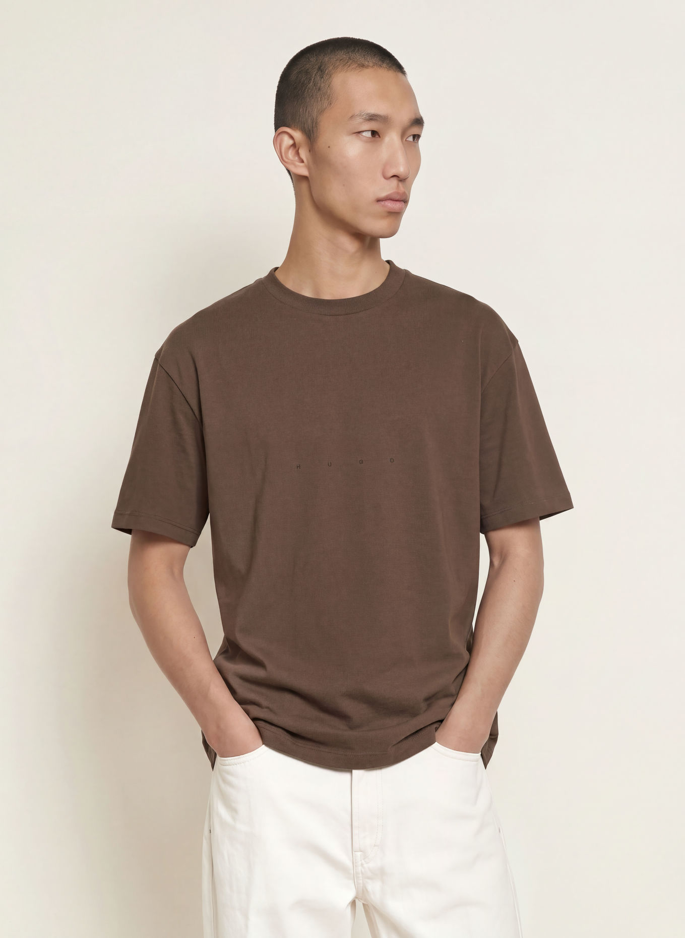 HUGO T-shirt DEVROLO: BRUIN