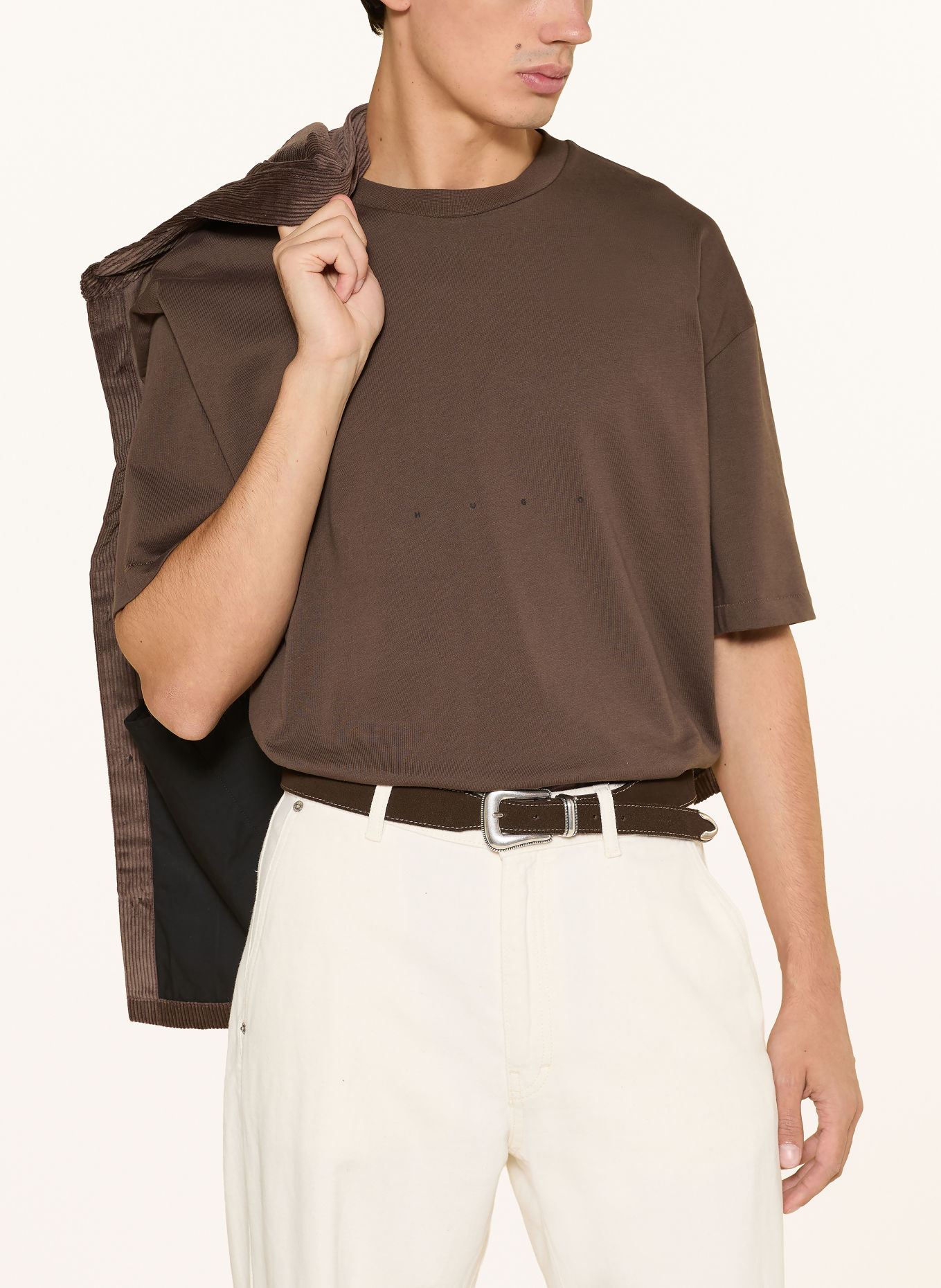 HUGO T-shirt DEVROLO: BRUIN