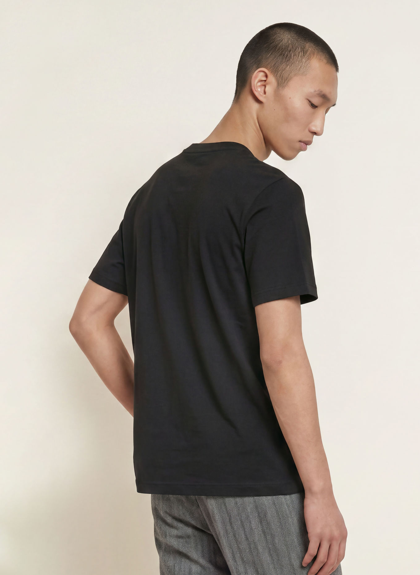 HUGO T-shirt DIKEMS: SVART / VIT