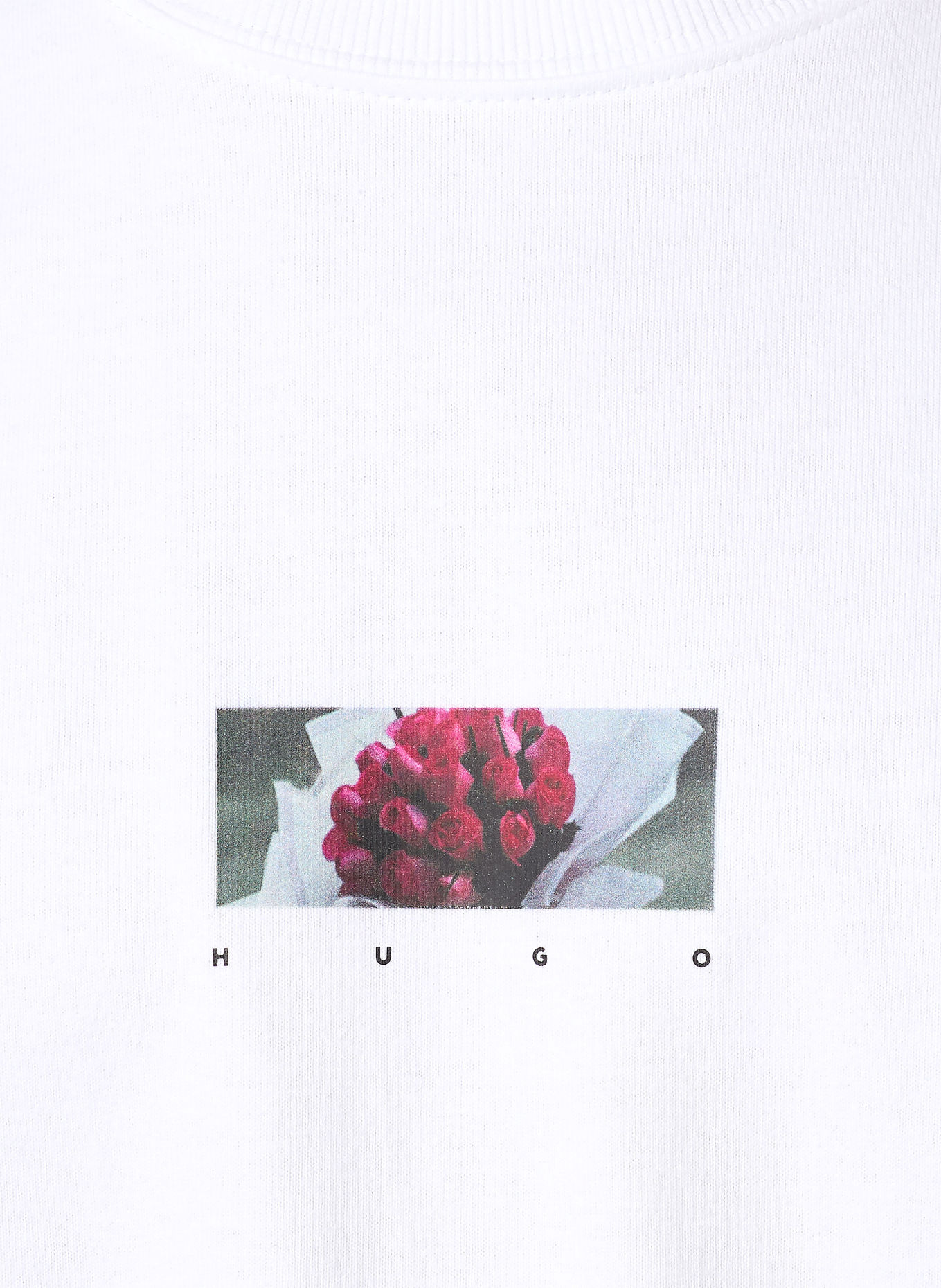 HUGO T-shirt DAKHIL: BLANC / GRIS / NOIR