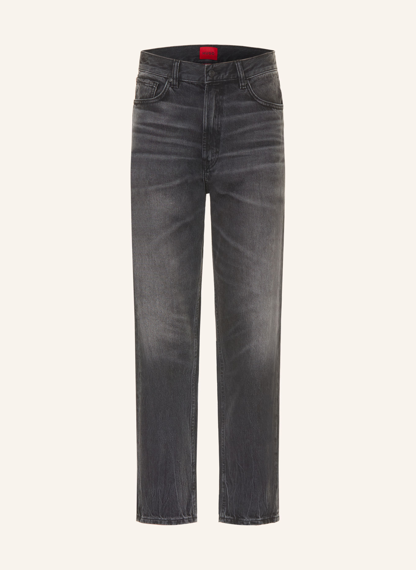 HUGO Blugi 838 cu croială relaxată și conică: 010 CHARCOAL