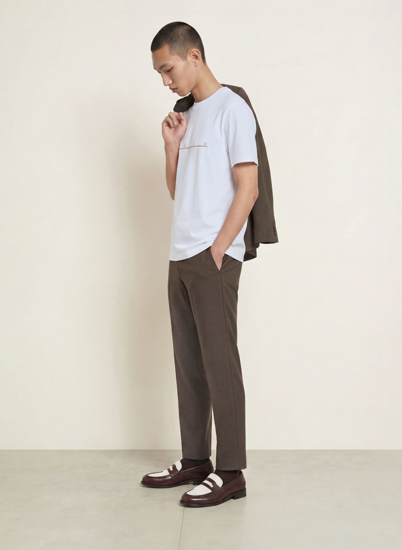 HUGO T-shirt DATRIK: BLANC