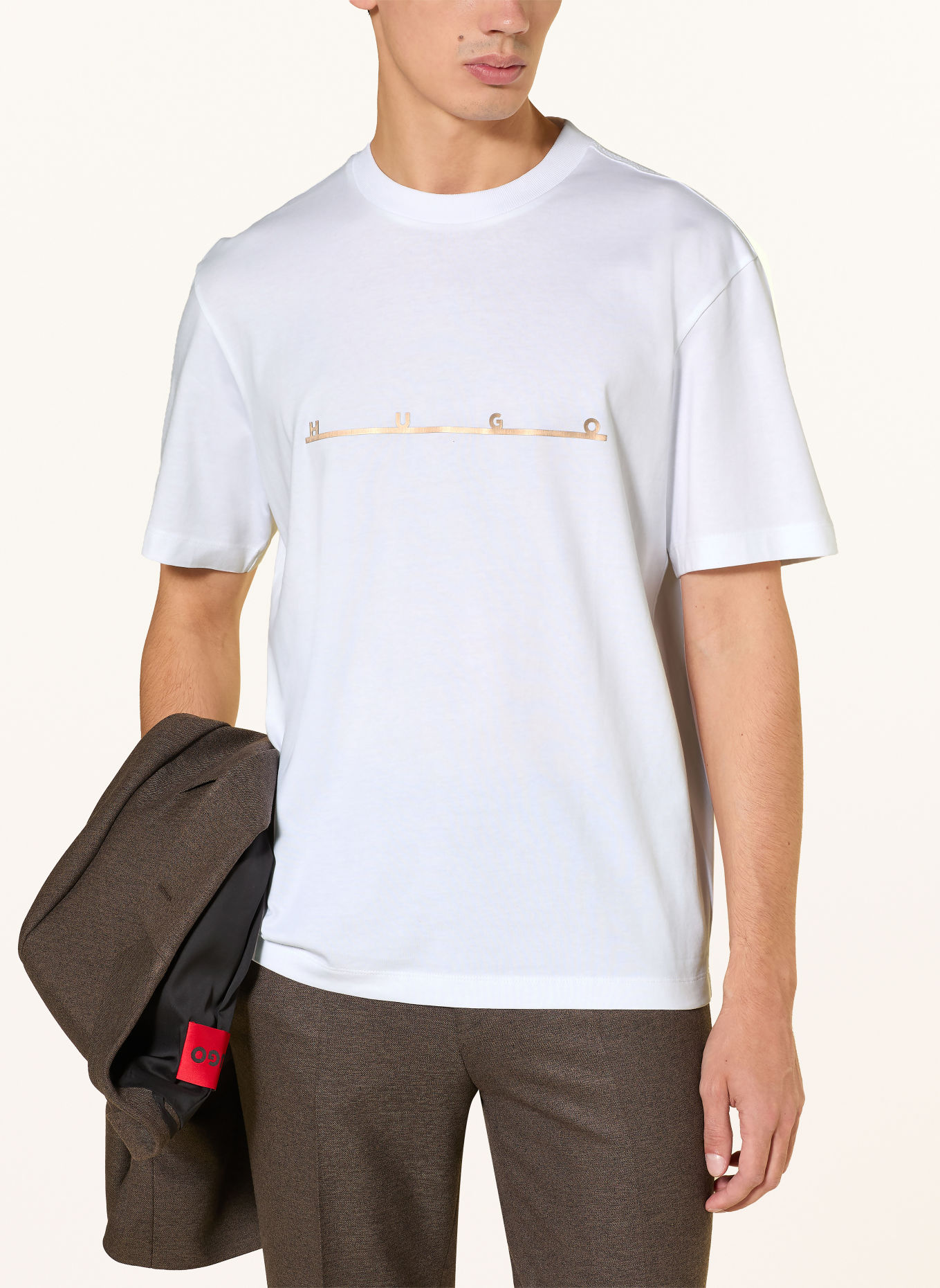 HUGO T-shirt DATRIK: BLANC